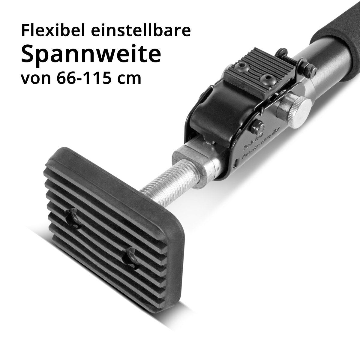 STAHLWERK Montagestütze | Baustütze MH-115 ST 4er Set 66-115 cm, 40 kg Tragkraft, robuster Türspanner | Teleskopstütze | Spannstütze