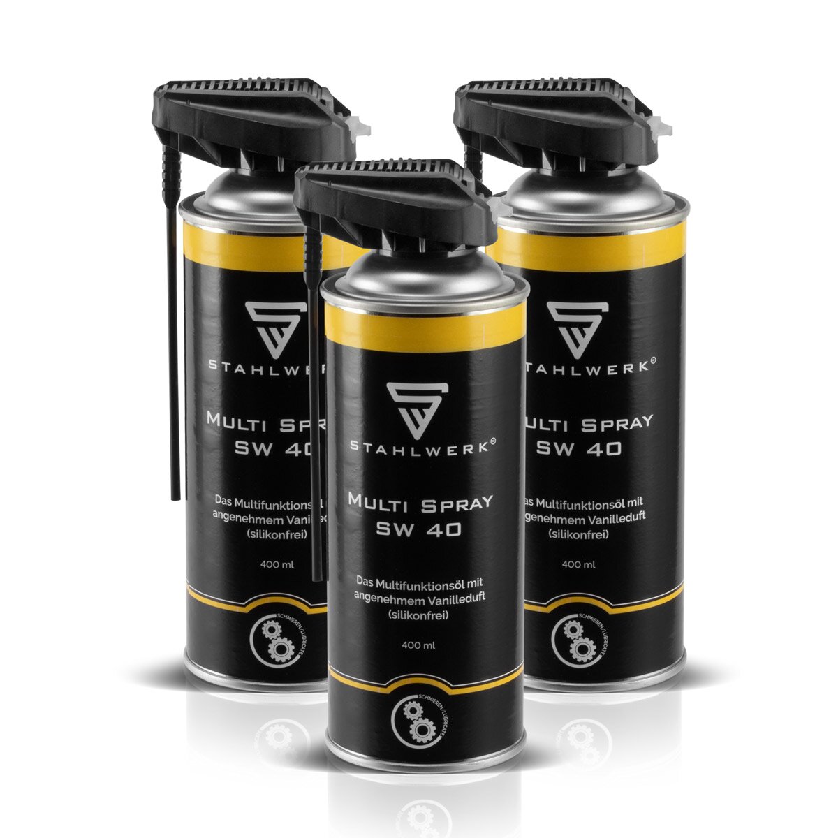 STAHLWERK set of 3 Multi Spray SW 40 multifunctional penetrating and maintenance oil / multifunctional spray for household, industry and workshop