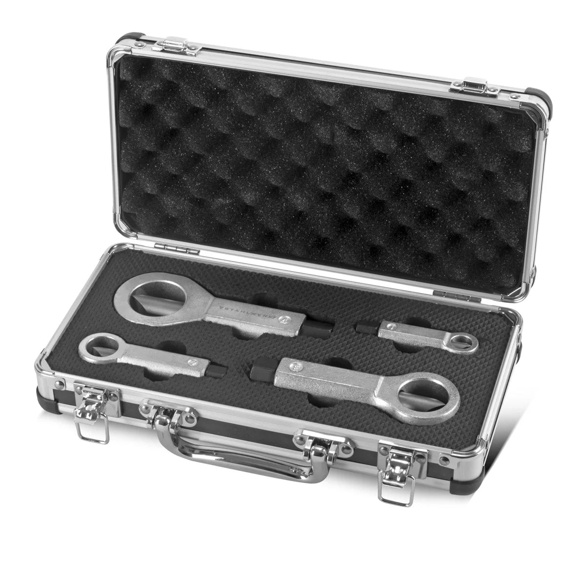 Set spaccadadi STAHLWERK 9-36 mm Set spaccadadi da 4 pezzi | Estrattore di dadi | Apridado | Spaccadadi | Strumento per allentare i dadi bloccati