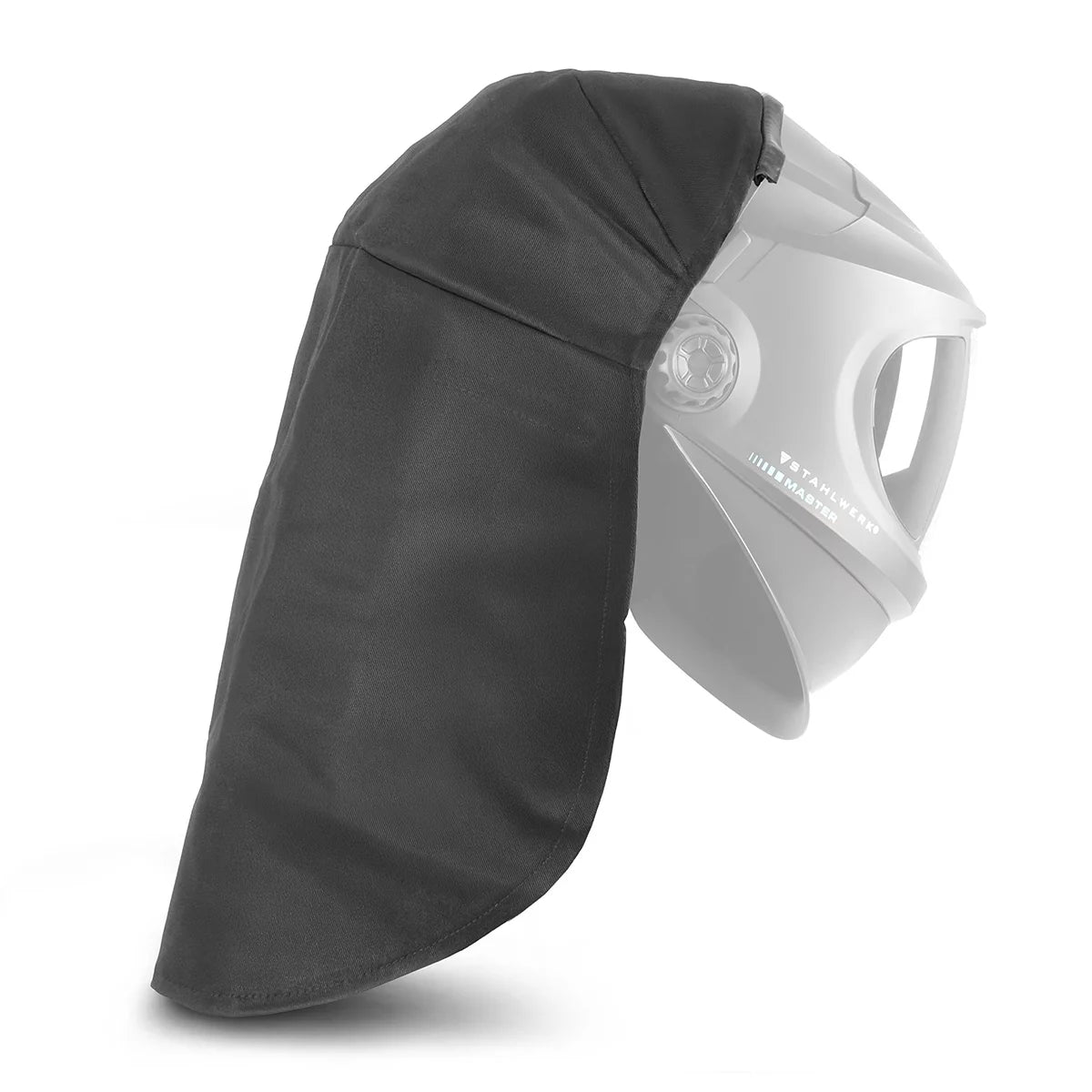 STAHLWERK protección universal UV para el cuello para casco de soldadura MASTER | Protección ignífuga para cabeza y cuello | Cubierta protectora para casco de soldadura con clip/ajuste a presión | Muy ligero y flexible