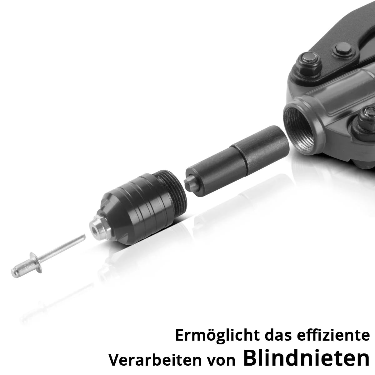 STAHLWERK Nietmuttern- und Blindnietenzangen Set 85-teilig | vielseitige 2-in-1-Nietzange zum Setzen von Blindnieten und Nietmuttern | Multifunktionszange im praktischen Koffer | hochwertiges Nietwerkzeug inkl. Nieten und Gewindedornen