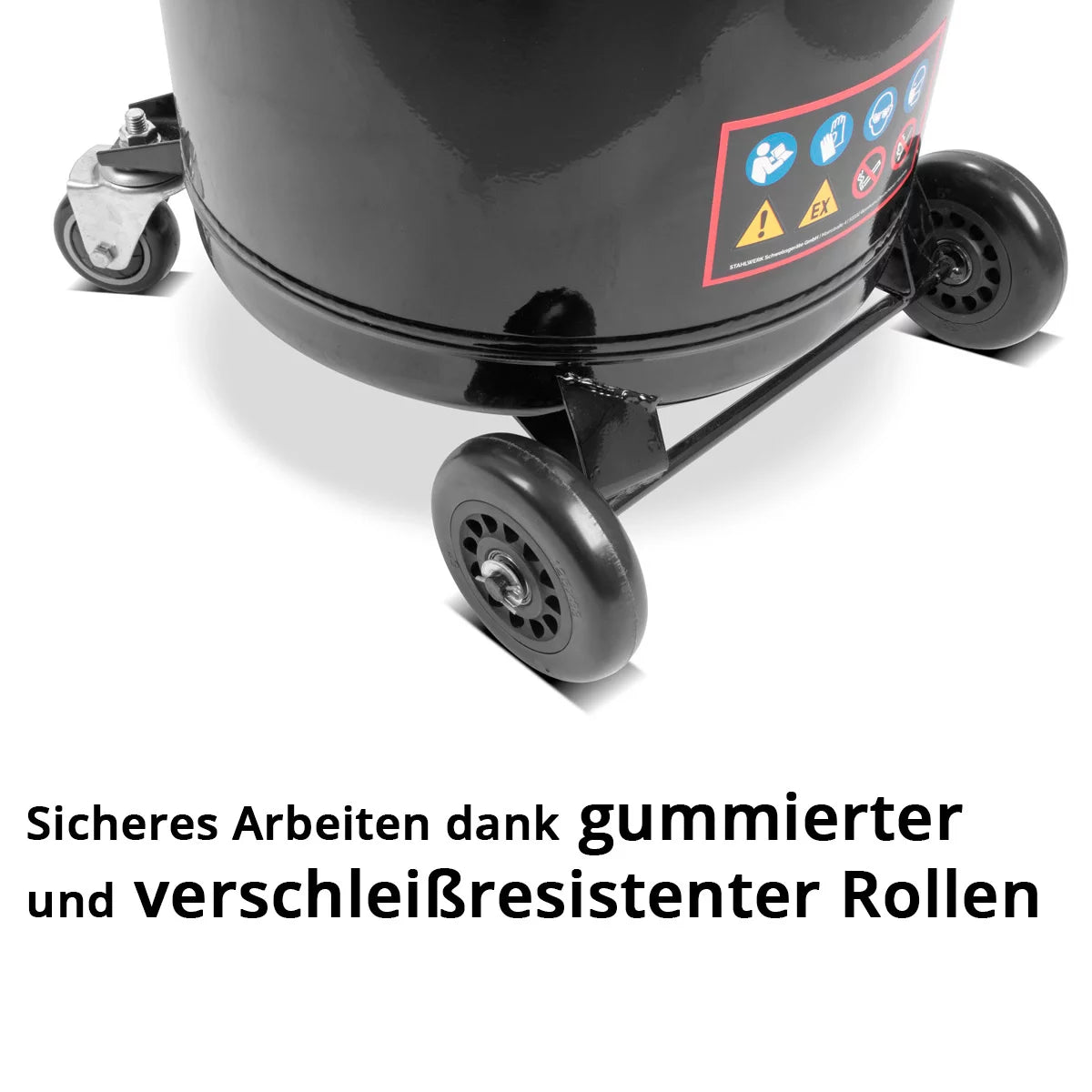 STAHLWERK oil extraction system OD-71 ST with 80 l capacity | Oil collection container | Oil collection truck | Mobile oil separator | Oil drain device with antechamber to collect used oil