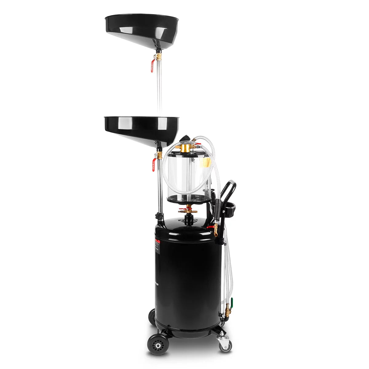 STAHLWERK oil extraction system OD-71 ST with 80 l capacity | Oil collection container | Oil collection truck | Mobile oil separator | Oil drain device with antechamber to collect used oil