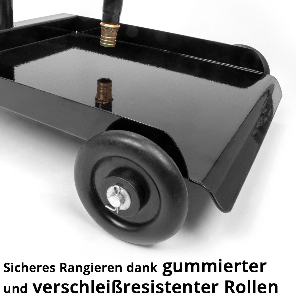 STAHLWERK oil separator OD-110 ST, oil collecting trolley / oil pan / oil drain device with height-adjustable funnel for collecting used oil when changing vehicle oil