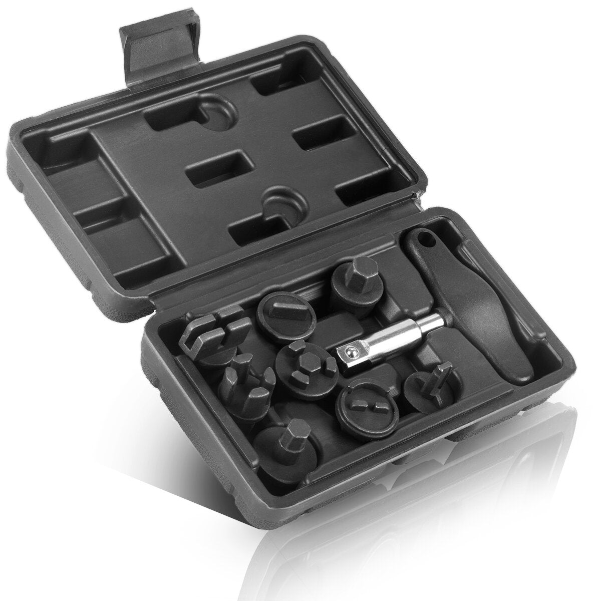 STAHLWERK oil drain tool set 9 pieces | Oil change tool | Oil service special profile set | Socket wrench set for plastic oil drain plugs from BMW | DAF | Ford | GM | MAN | Mercedes | PPE | VAG