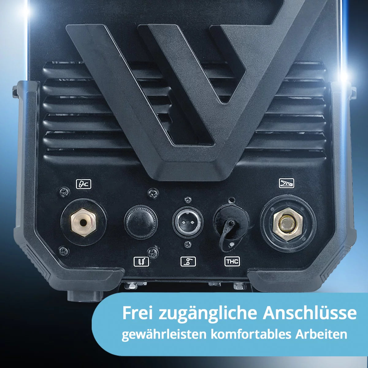 STAHLWERK Plasmaschneider CUT 60 P Digital Vollausstattung | 60 A Inverter-Plasmaschneider | HF-Pilotzündung | Digitalanzeige | THC-Schnittstelle für CNC | Schneidleistung bis 20 mm | Plasma Cutter mit 2T/4T-Funktion