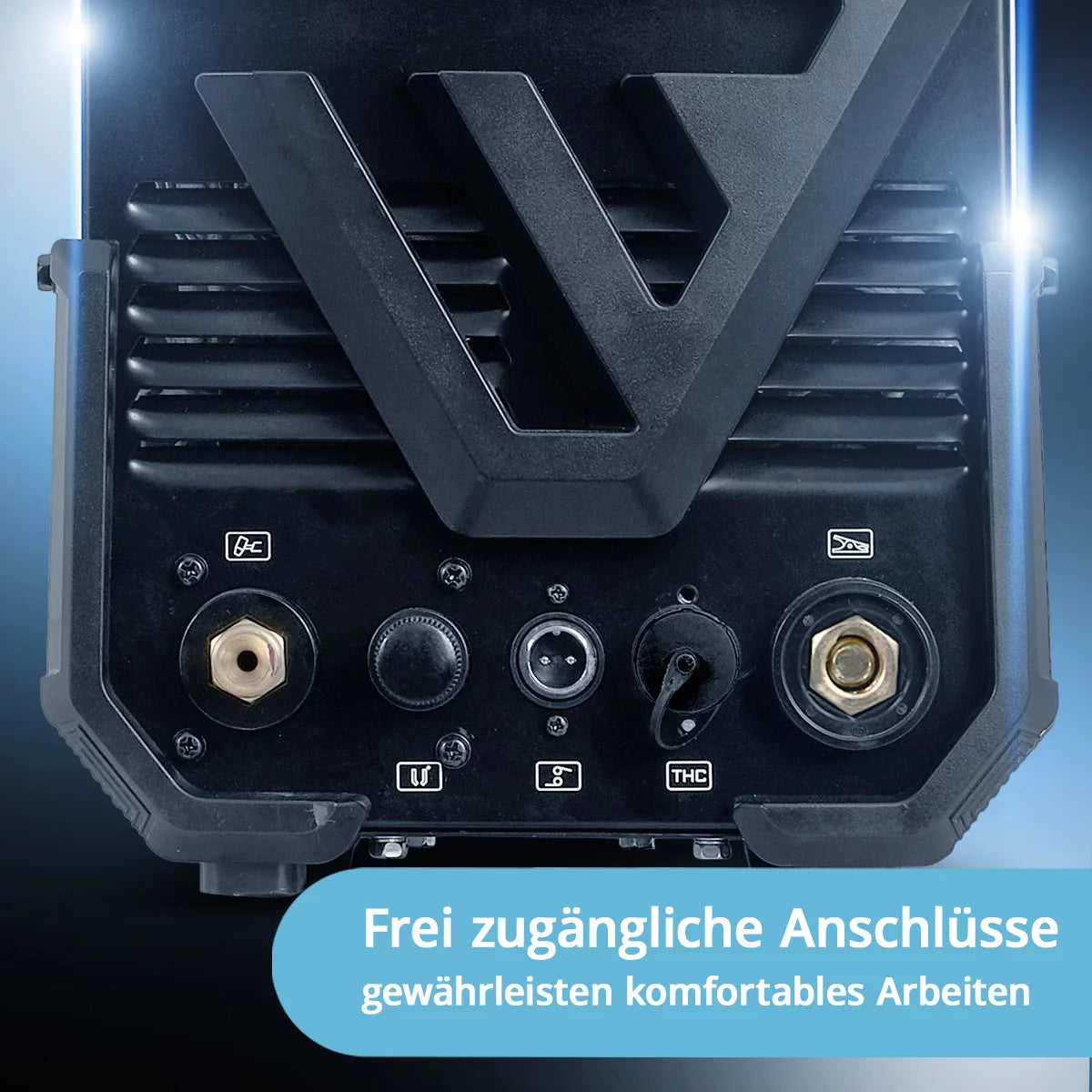 STAHLWERK Plasmaschneider CUT 80 P Digital | 80 A Inverter-Plasmaschneider | HF-Pilotzündung | Digitalanzeige | THC-Schnittstelle für CNC | Schneidleistung bis 25 mm | Plasma Cutter mit 2T/4T-Funktion