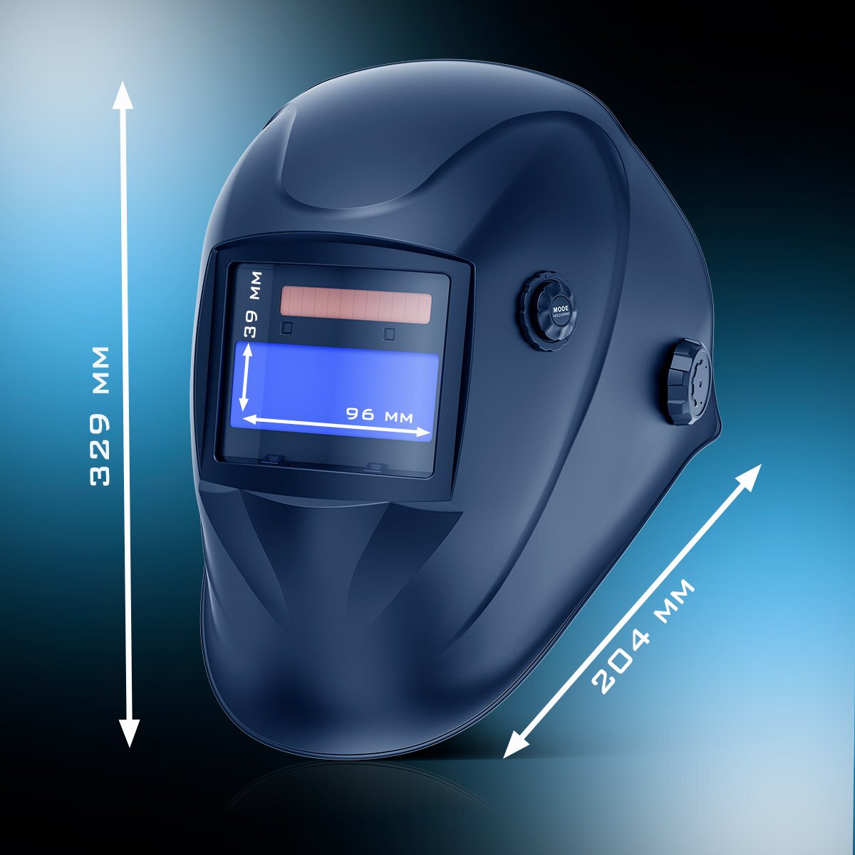 STAHLWERK automatic welding helmet WORKER 3-in-1 welding helmet | Welding shield | Welding mask with true color reproduction, automatic darkening DIN 4 to DIN 13 and optical class 1/1/1/2
