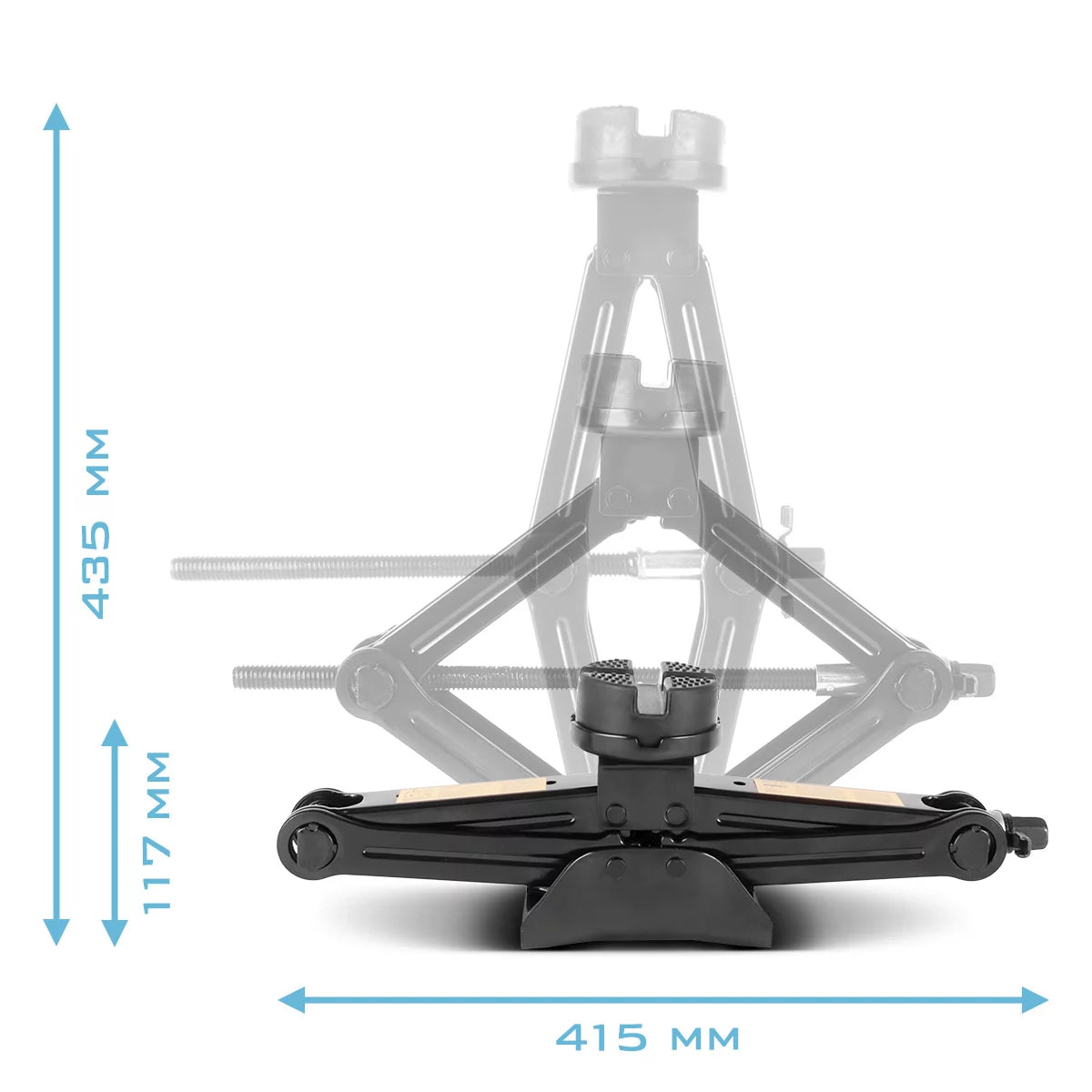 Gato para coche STAHLWERK SWH-2 ST | Gato de tijera | Capacidad de elevación de 2 toneladas | Llave para tuercas de rueda telescópica con vaso 17, 19 mm | Bolsa de transporte | Juego de gato compacto para cambio de neumáticos y taller.