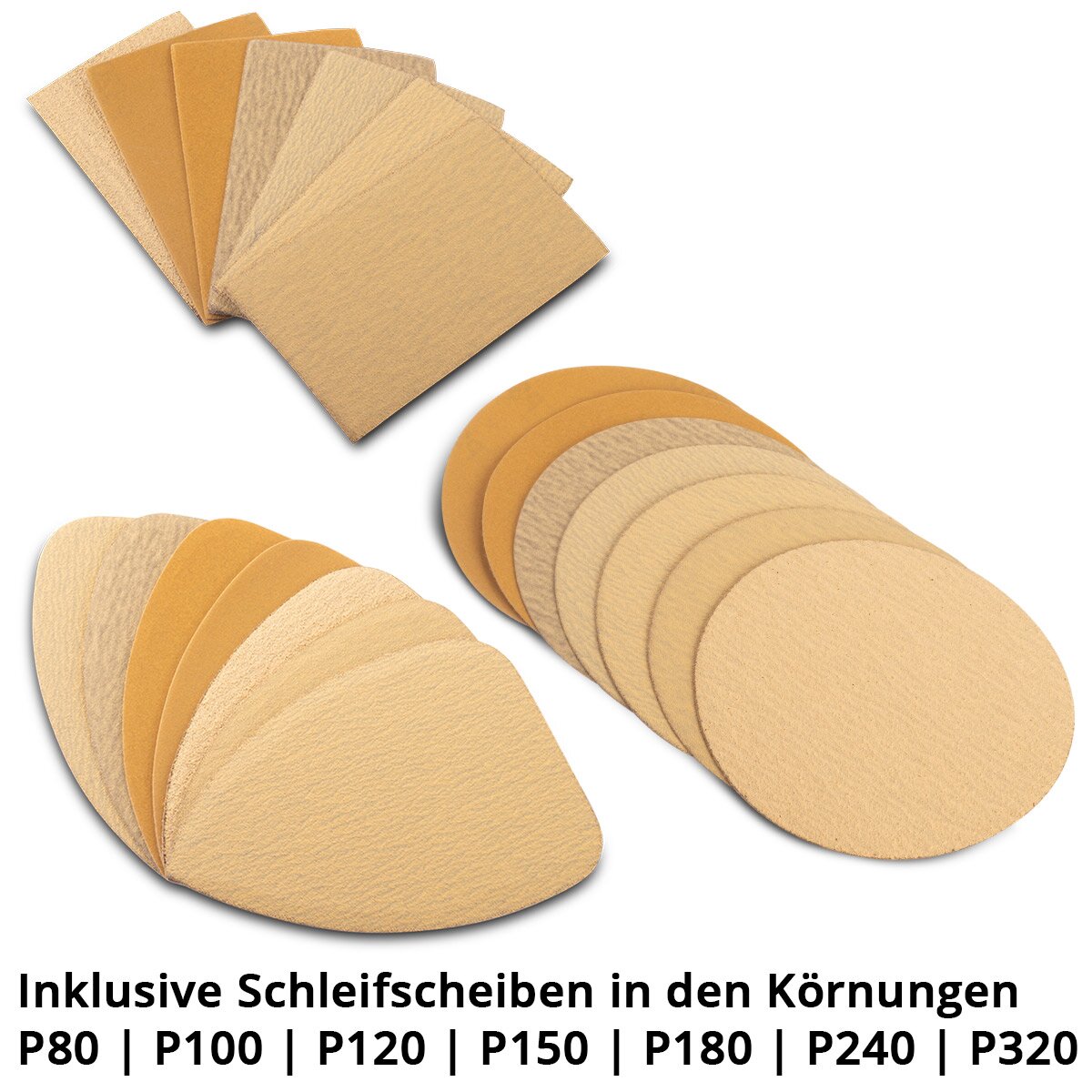 Bloc de ponçage manuel STAHLWERK, lot de 3 avec P80 | P100 | P120 | P150 | P180 | P240 | Bloc de ponçage grain P320 | Éponge abrasive | Patin de ponçage | bloc de ponçage | Ponceuse à main en mousse PU avec abrasif Velcro