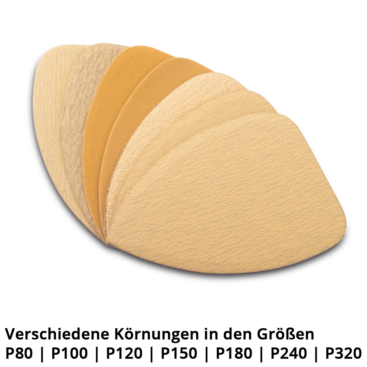 STAHLWERK Handschleifblock Set mit P80 | P100 | P120 | P150 | P180 | P240 | P320 Körnung, Schleifblock | Schleifschwamm | Handschleifer aus PU-Schaumstoff mit Klett-Schleifmittel 98 x 140 mm