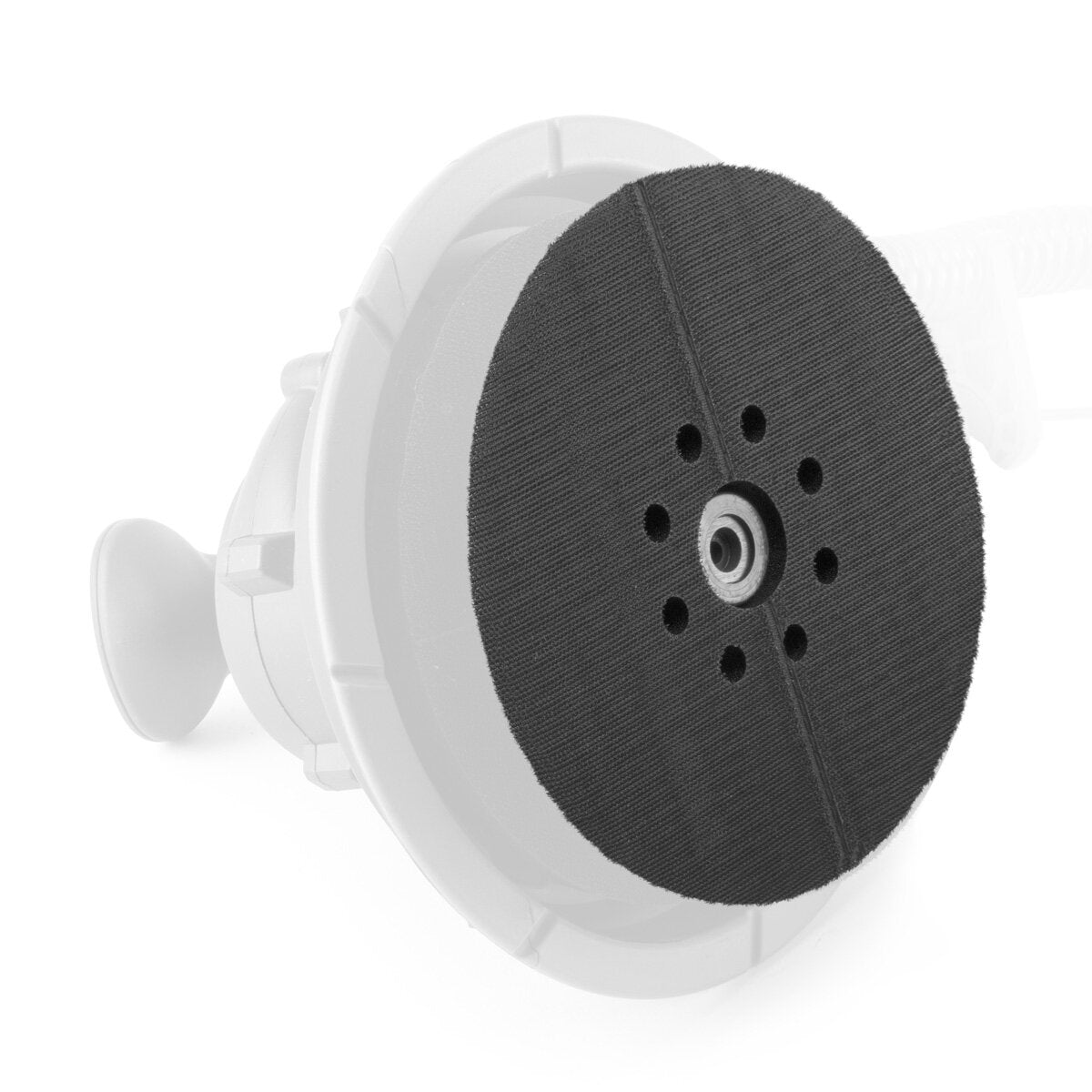 Piastra abrasiva/disco abrasivo universale ad alte prestazioni STAHLWERK 225 mm, versione forata con sistema in velcro e supporto M6 per levigatrici per muri