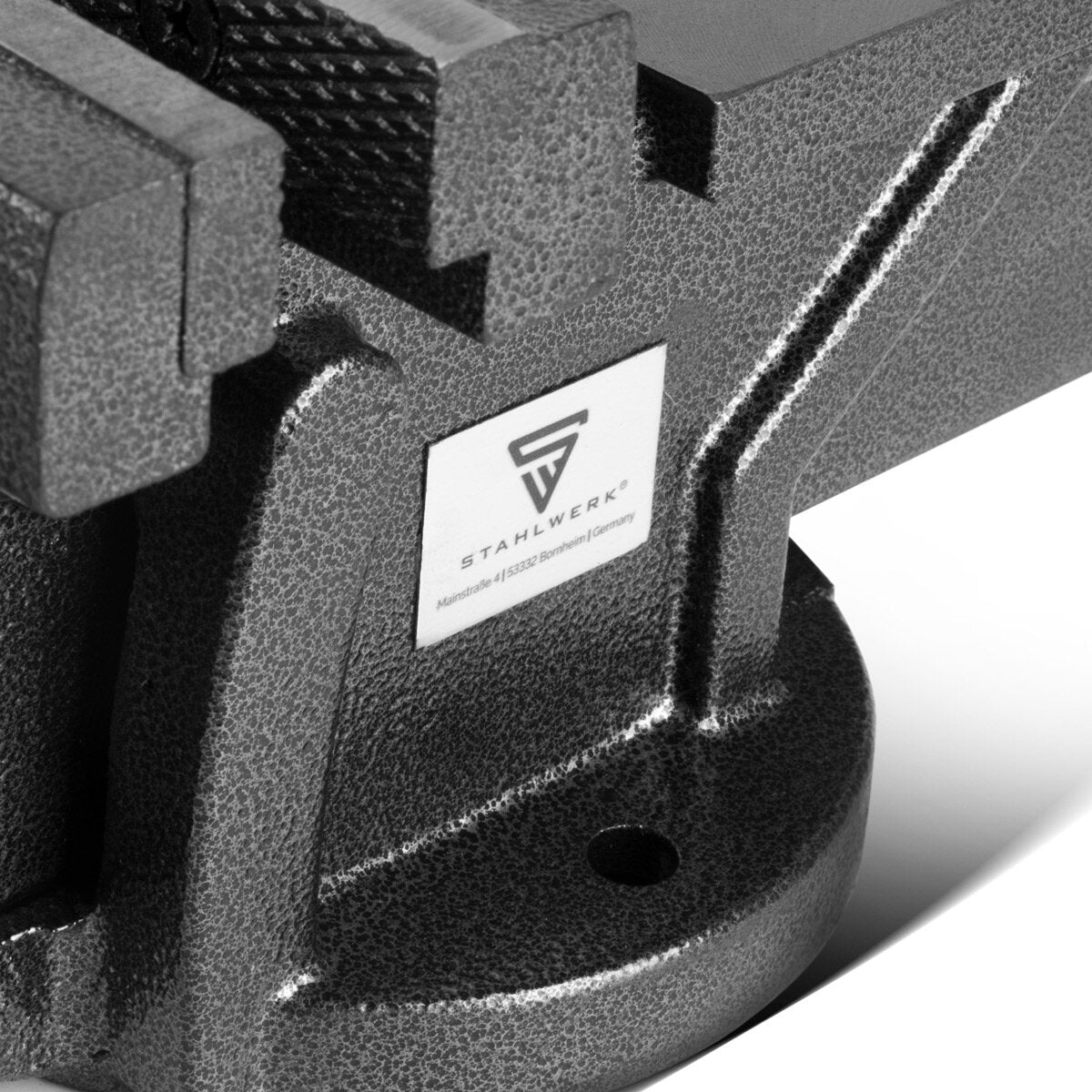 Étau STAHLWERK BV-150 ST en fonte avec portée de 150 mm, étau machine | Etau d'établi | Dispositif de serrage | Etau parallèle | Etau de table avec enclume
