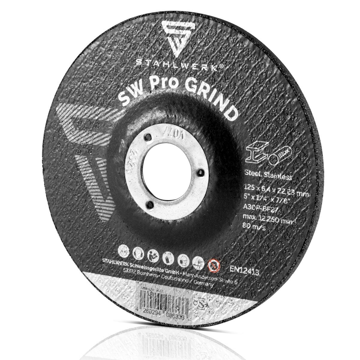 STAHLWERK Schruppscheibe/Schleifscheibe SW Pro Grind Ø 125 mm 10er Set