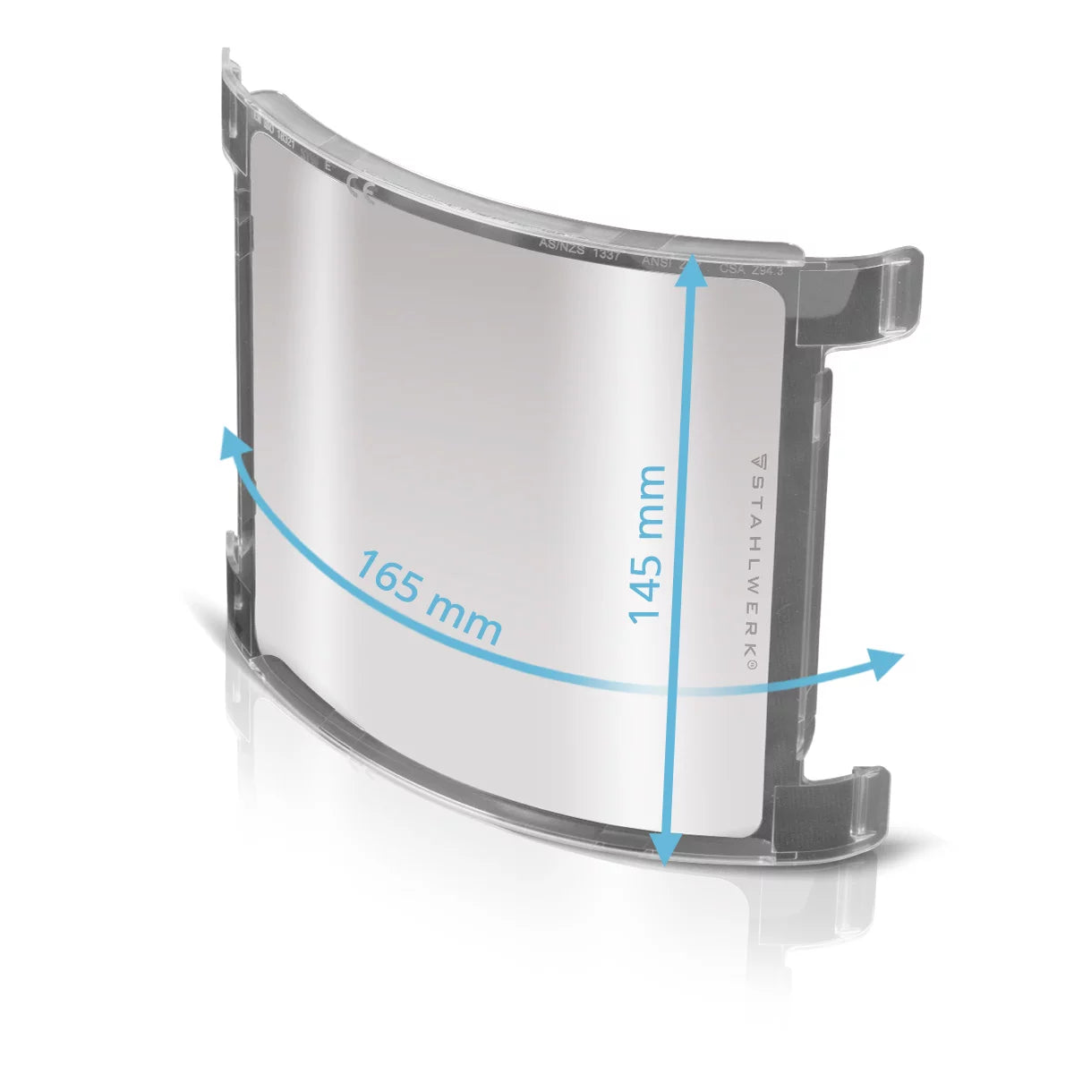 STAHLWERK Welding Helmet Replacement Lenses Set of 6 | Internal replacement lenses and external visor | Welding protection glass | Protective glasses according to EN ISO EN ISO 16321 for fully automatic welding helmets | TITANIUM
