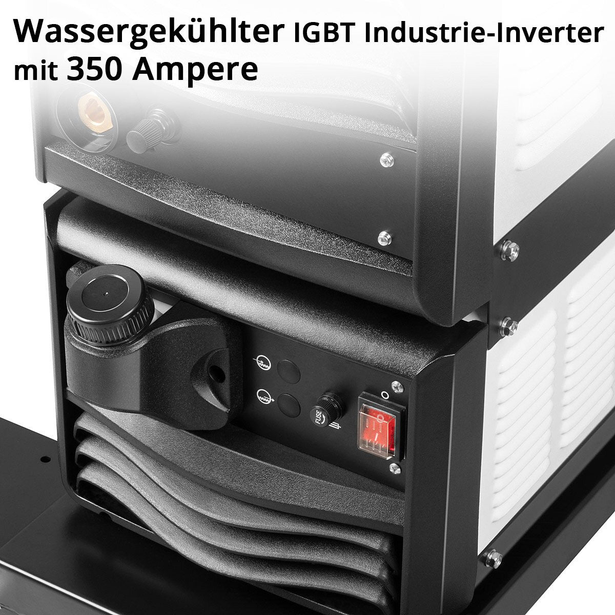 STAHLWERK Industrie-Schweißgerät MIG MAG 350 DP Vollausstattung Vollsynergischer, wassergekühlter IGBT Inverter mit 350 A und Spot-Funktion, MIG MAG Schweißanlage mit Puls | Doppelpuls | High-Speed Puls
