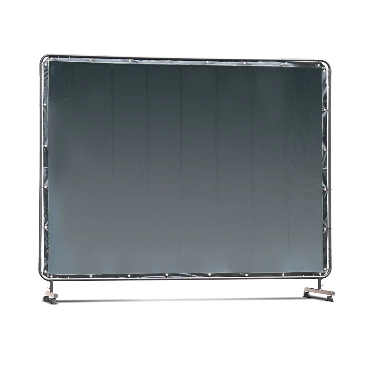 Paroi de protection de soudage mobile STAHLWERK 240 x 180 cm en acier et plastique vinyle résistant aux UV