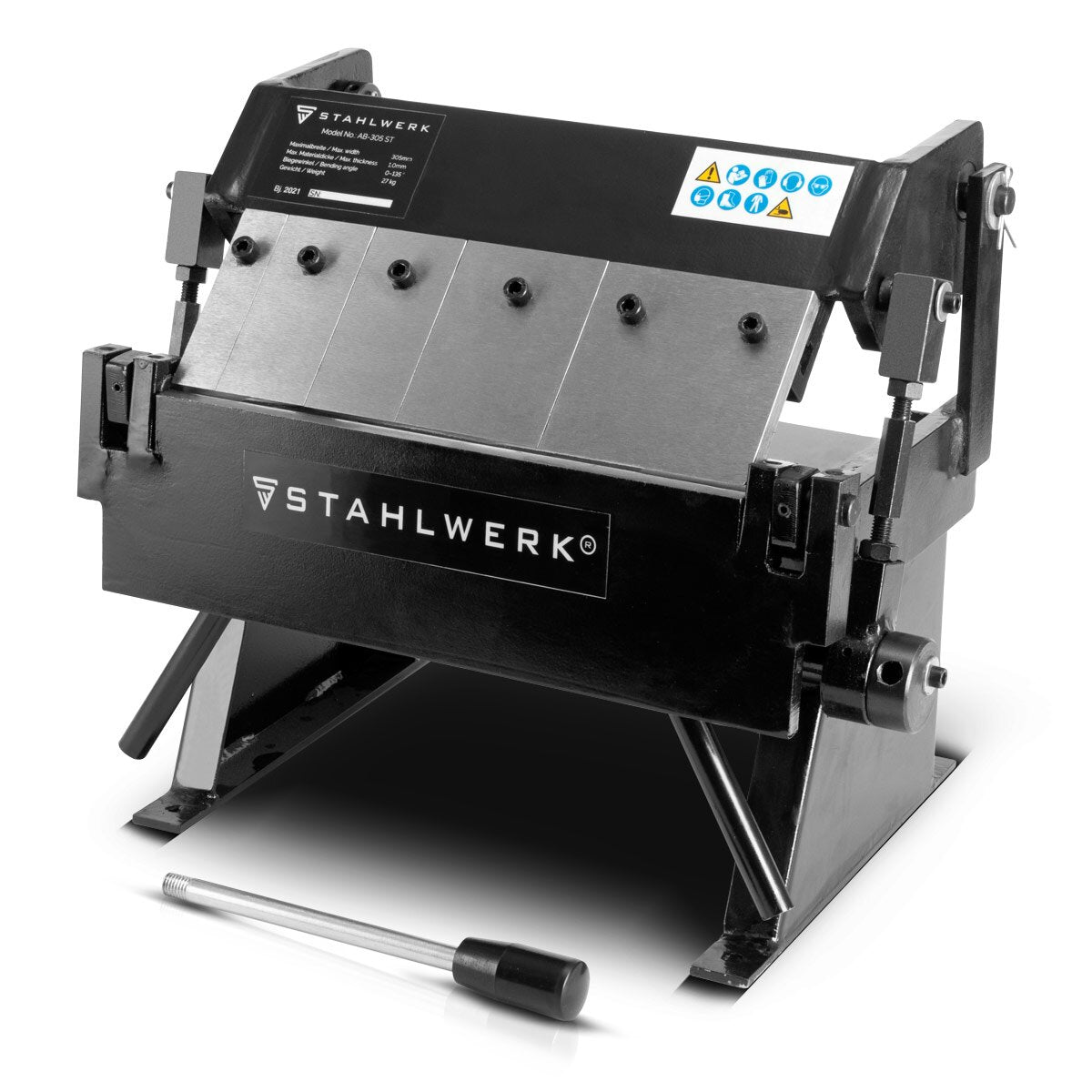 STAHLWERK AB-305 ST banco plegable y máquina plegadora de hasta 1 mm de espesor de chapa para doblar, plegar o producir perfiles metálicos y componentes de chapa
