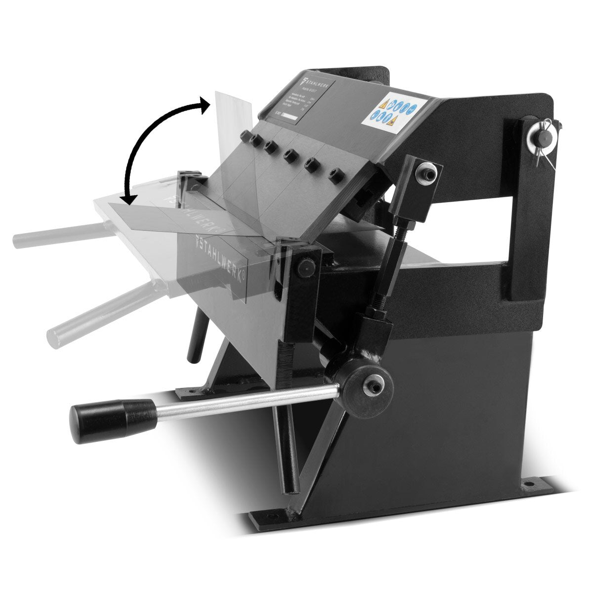 STAHLWERK AB-305 ST banco plegable y máquina plegadora de hasta 1 mm de espesor de chapa para doblar, plegar o producir perfiles metálicos y componentes de chapa