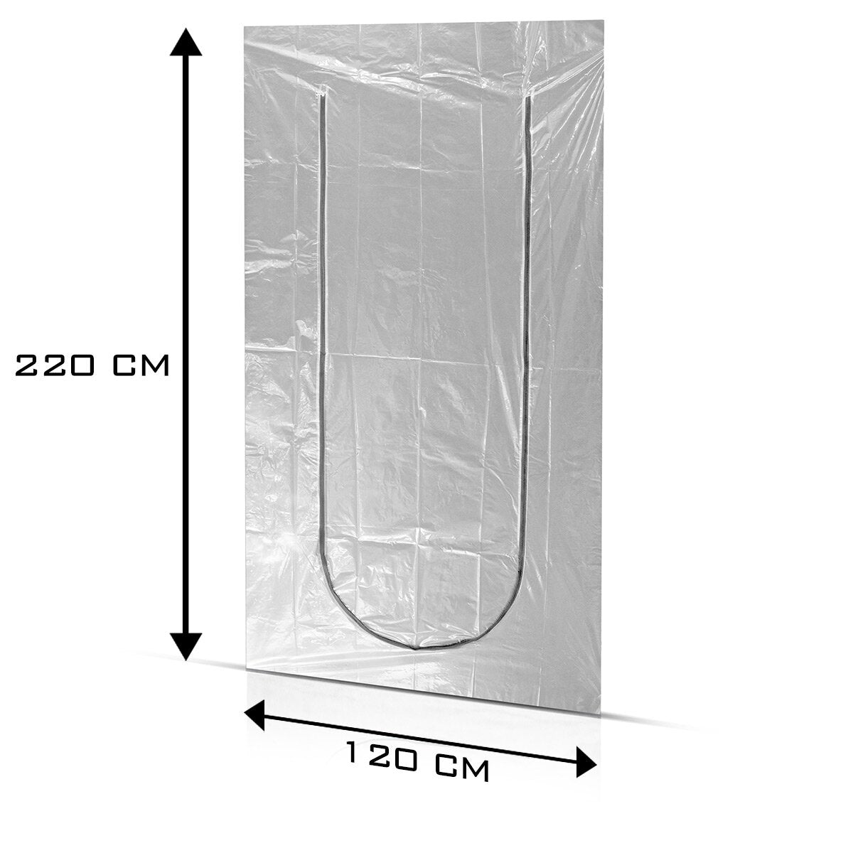 Porte anti-poussière STAHLWERK Porte anti-poussière en forme de U / piège à saletés / rideau anti-poussière avec fermeture éclair intégrée