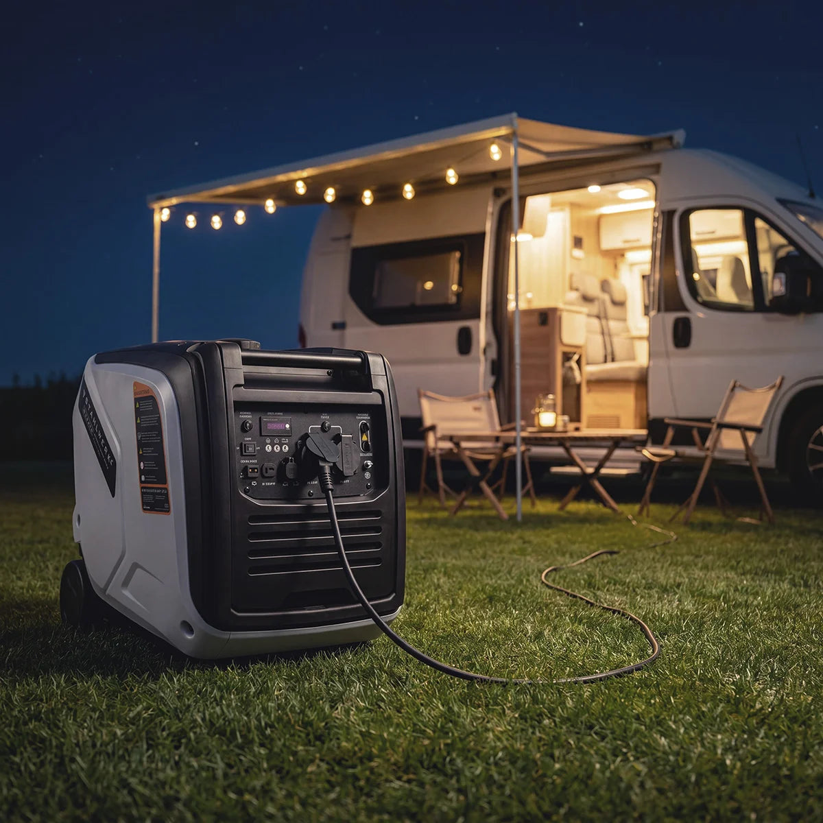 STAHLWERK IG-4000 ST petrol generator 4 kW | 5.44 hp | Inverter power generator | Multi-Supply Generator | Emergency generator, 4-stroke, 5 consumer connections, consumption-efficient and low-maintenance