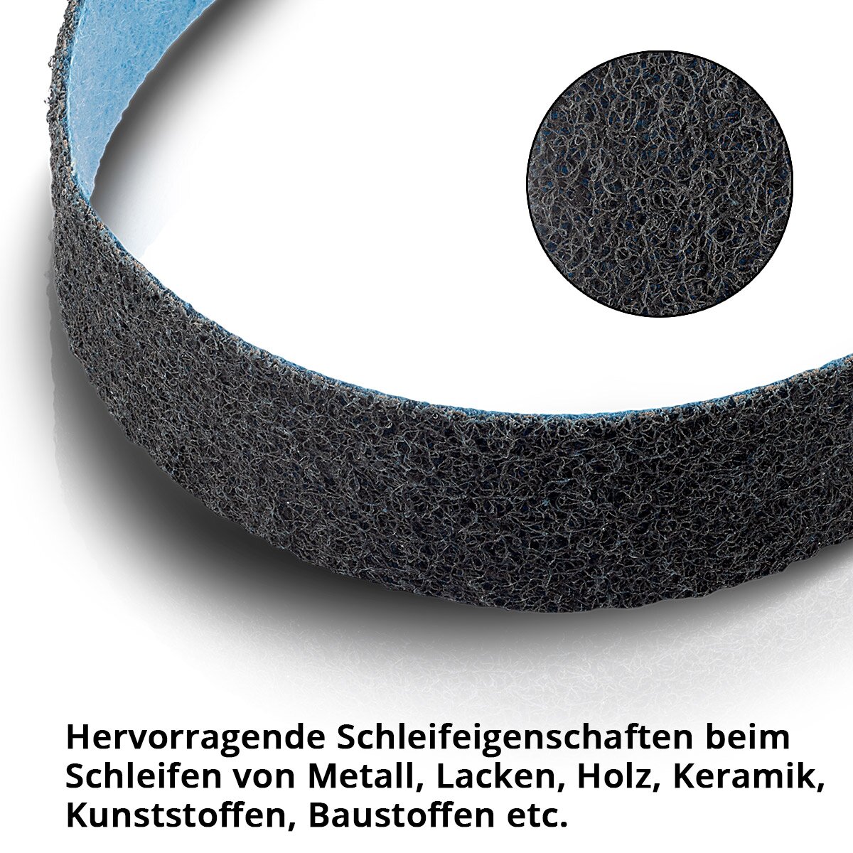 STAHLWERK abrasive fleece fine grain 40 x 760 mm sanding belt | Non-woven tapes | Polishing fleece | Universal sanding belts | Abrasives for pipe belt grinders, belt sanders and sanders