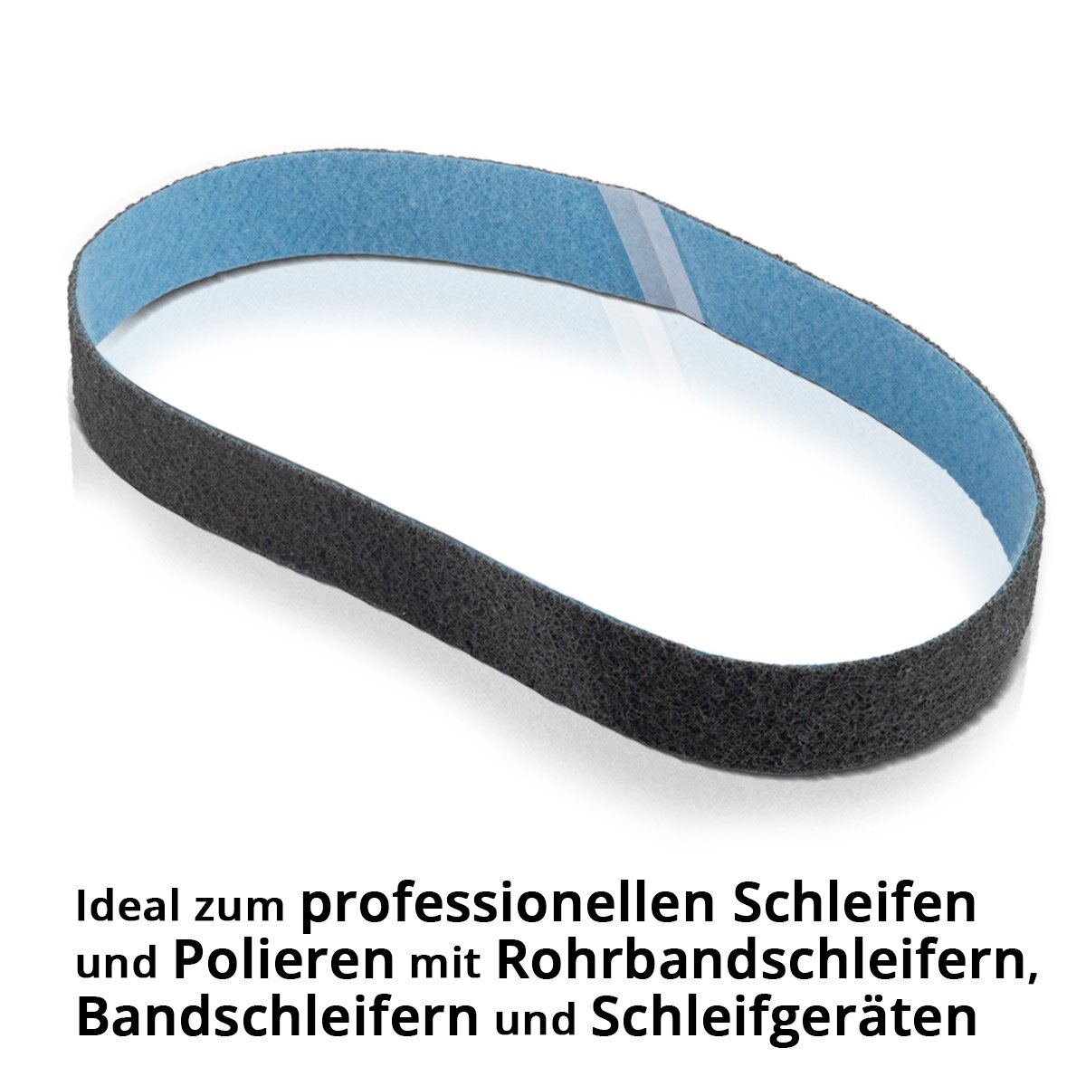 STAHLWERK abrasive fleece set of 5 fine grain 40 x 760 mm sanding belt | Non-woven tapes | Polishing fleece | Universal sanding belts | Abrasives for pipe belt grinders, belt sanders and sanders