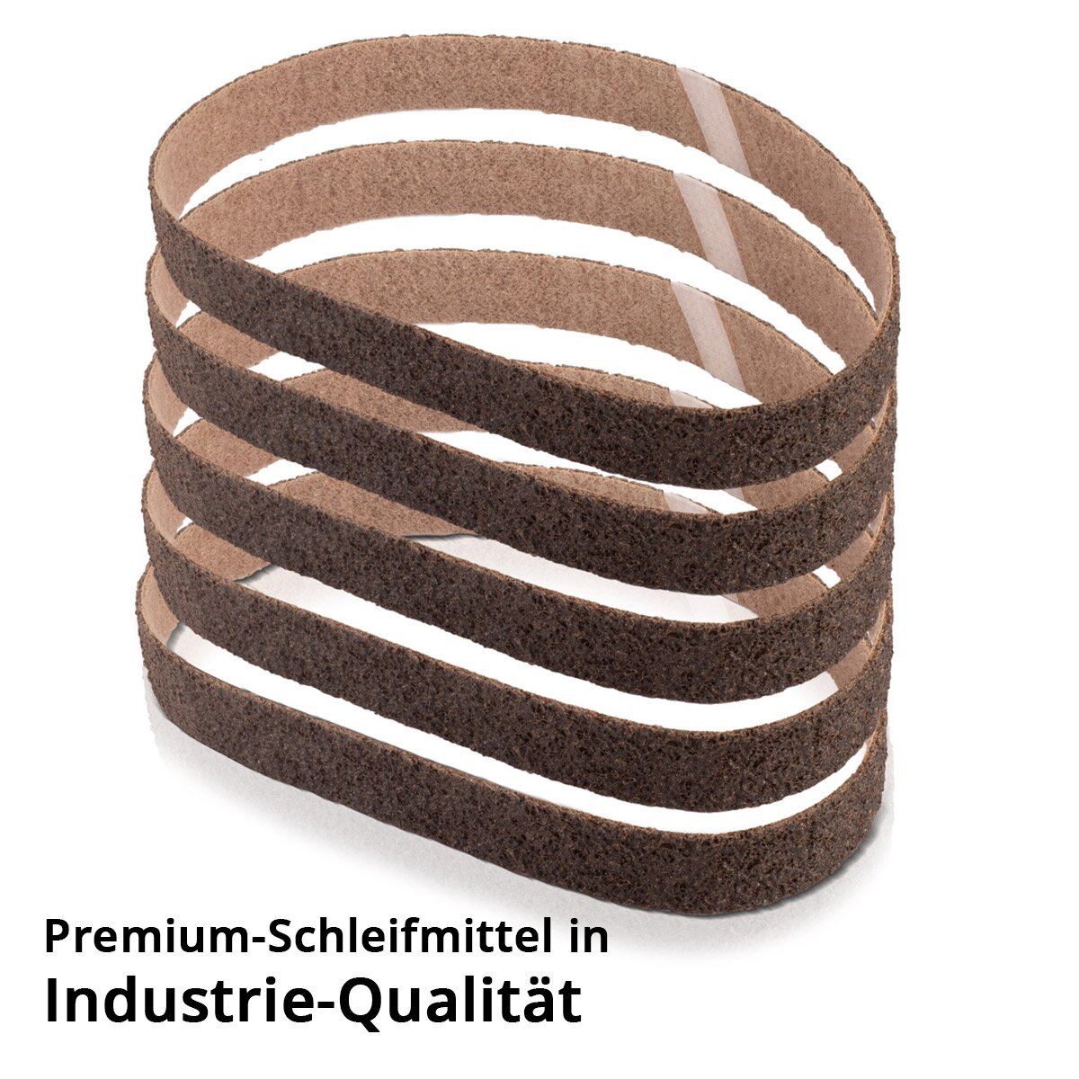 STAHLWERK abrasive fleece set of 5 coarse grain 40 x 760 mm sanding belt | Non-woven tapes | Polishing fleece | Universal sanding belts | Abrasives for pipe belt grinders, belt sanders and sanders
