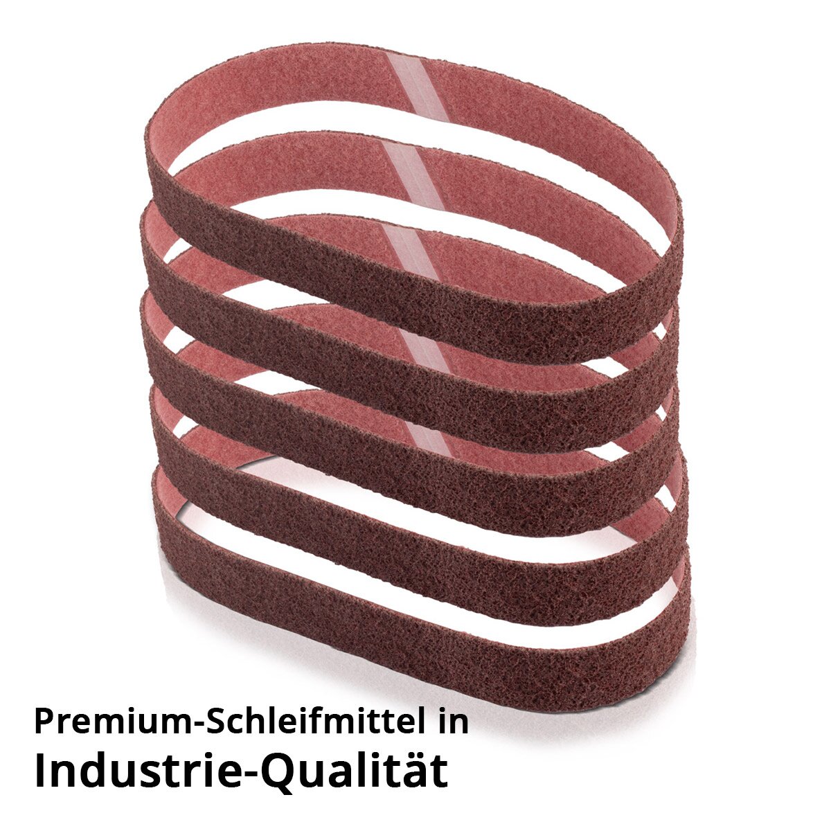 STAHLWERK lot de 5 non-tissés abrasifs grain moyen 40 x 760 mm bande abrasive | Rubans non tissés | Non-tissé de polissage | Bandes abrasives universelles | Abrasifs pour meuleuses à bande de tubes, ponceuses à bande et ponceuses