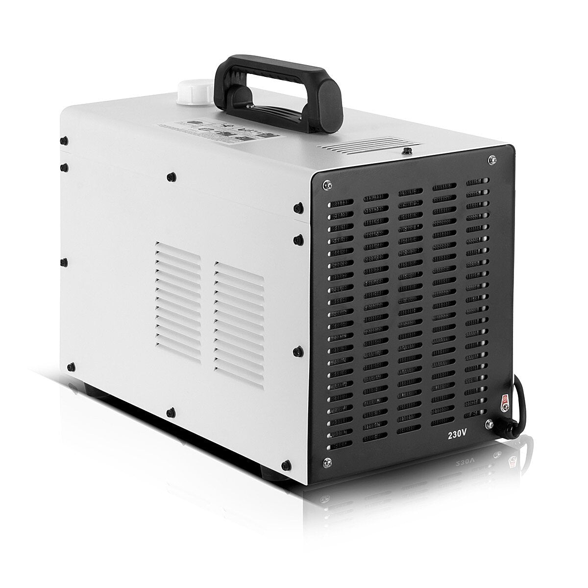 Enfriador de agua STAHLWERK con 370 W de potencia y depósito de 6 l para MIG MAG | Máquinas de soldar TIG y cortadoras de plasma, refrigeración por agua para enfriar paquetes de mangueras, sopletes de soldadura y sopletes de plasma