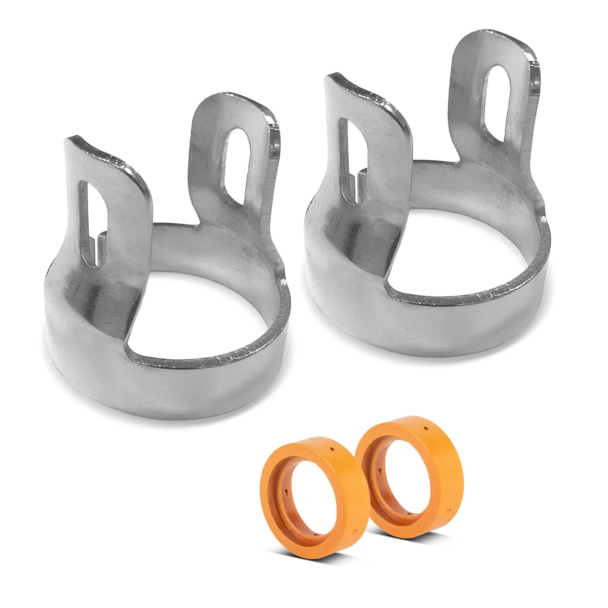 STAHLWERK NS/S65 plasma accessories | Wear parts for plasma cutting torches | 17-piece set with electrodes, cutting nozzles 0.8/1.0 mm, protective caps, power distributor, spacers | Transport box