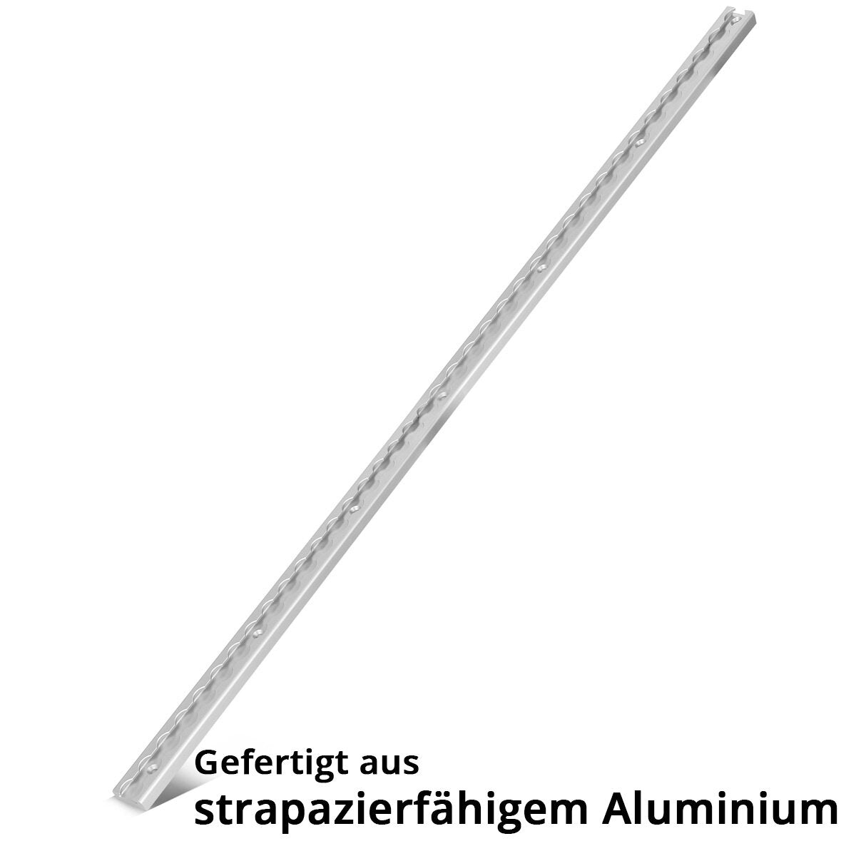 STAHLWERK Zurrschiene 100 cm Airlineschiene | Befestigungsschiene | Befestigungsleiste aus Aluminium mit integrierten Bohrlöchern zur Ladungssicherung beim Transport
