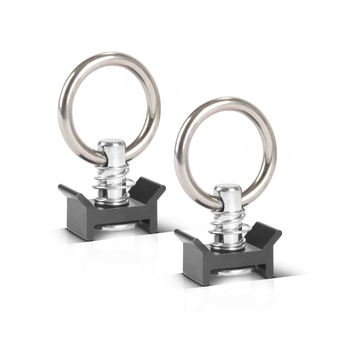 Juego de rieles de amarre STAHLWERK LRS-30 ST con argollas de amarre Riel de línea aérea de 30 cm de aluminio con orificios integrados para asegurar la carga durante el transporte