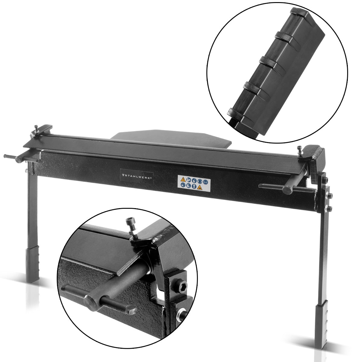 STAHLWERK folding bench AB-630 ST - sheet metal bending machine for sheets up to 1.2 mm thick, bending angle 0 to 135 degrees, working range 630 mm