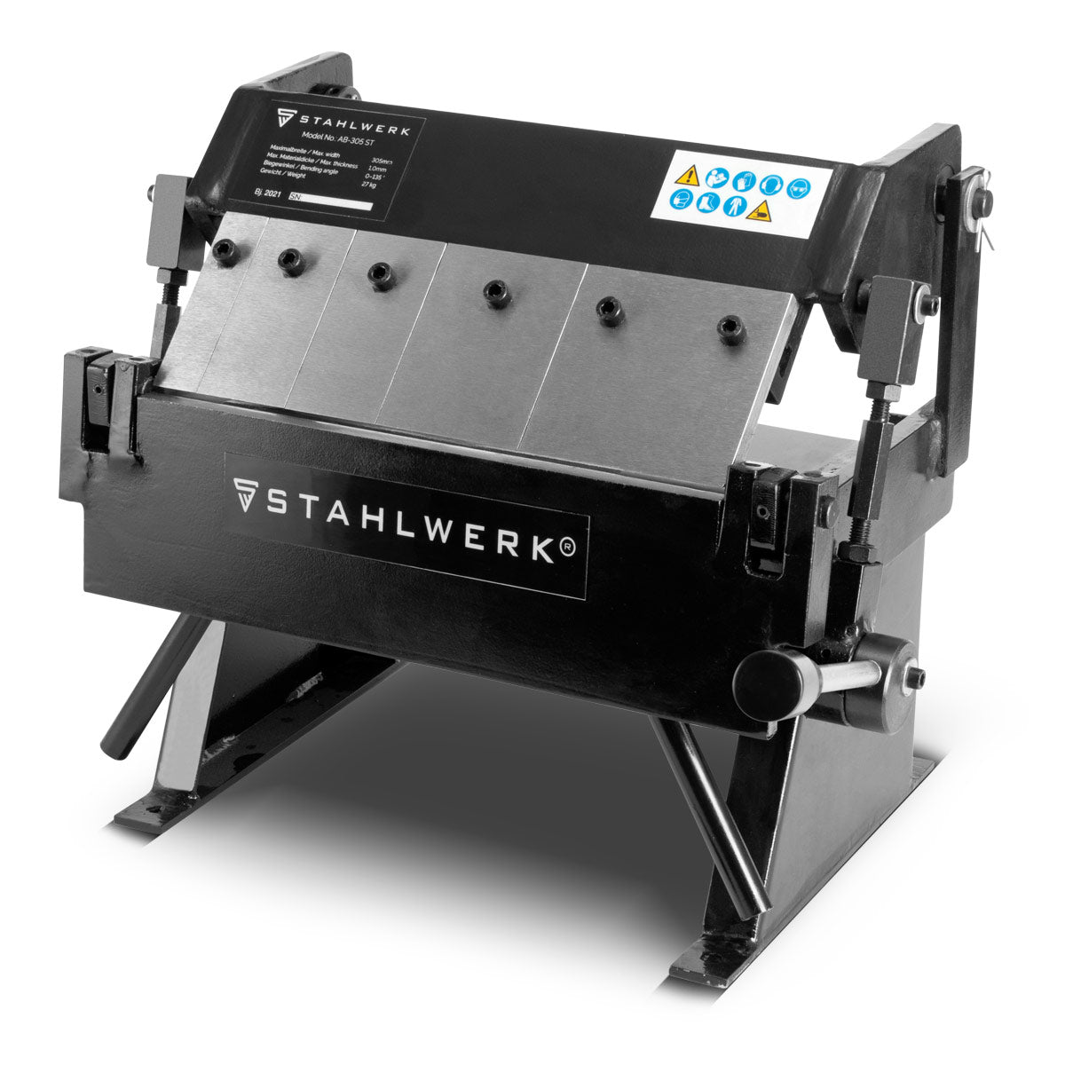 STAHLWERK AB-305 ST banco plegable y máquina plegadora de hasta 1 mm de espesor de chapa para doblar, plegar o producir perfiles metálicos y componentes de chapa