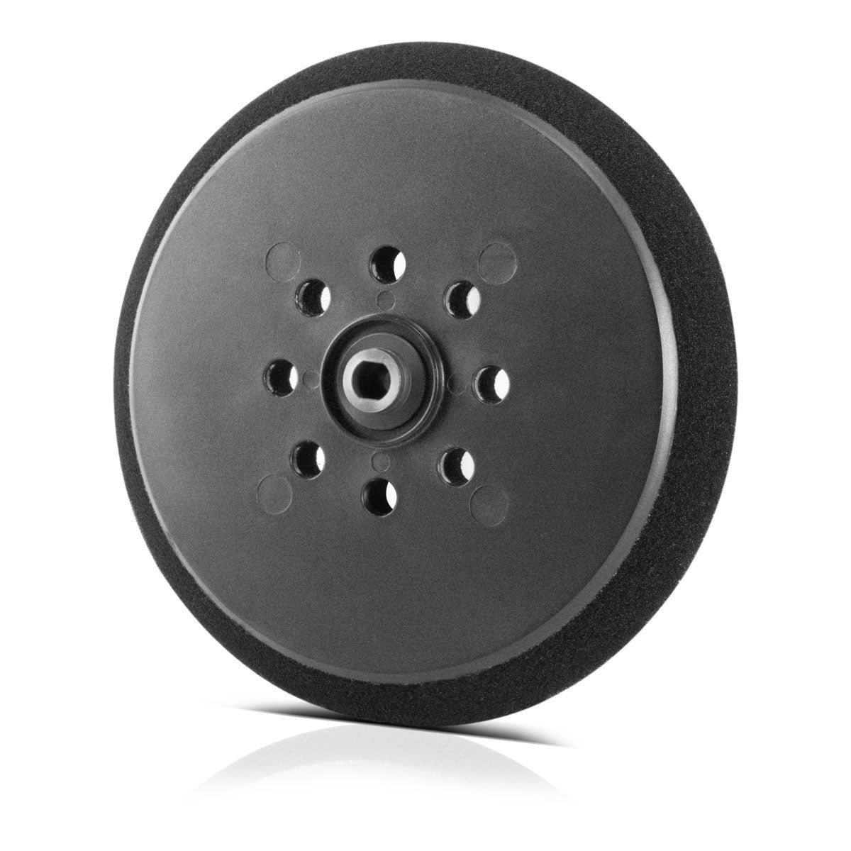 Piastra abrasiva/disco abrasivo universale ad alte prestazioni STAHLWERK 225 mm, versione forata con sistema in velcro e supporto M6 per levigatrici per muri
