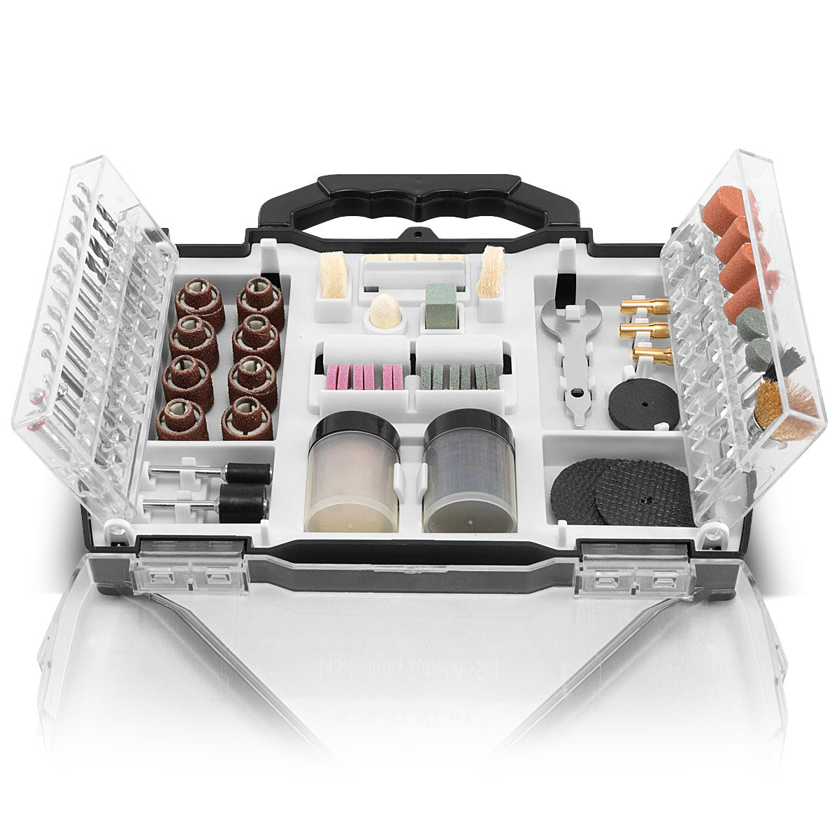 STAHLWERK 145-piece accessory set for multi-purpose grinders, rotary grinders and multifunctional tools