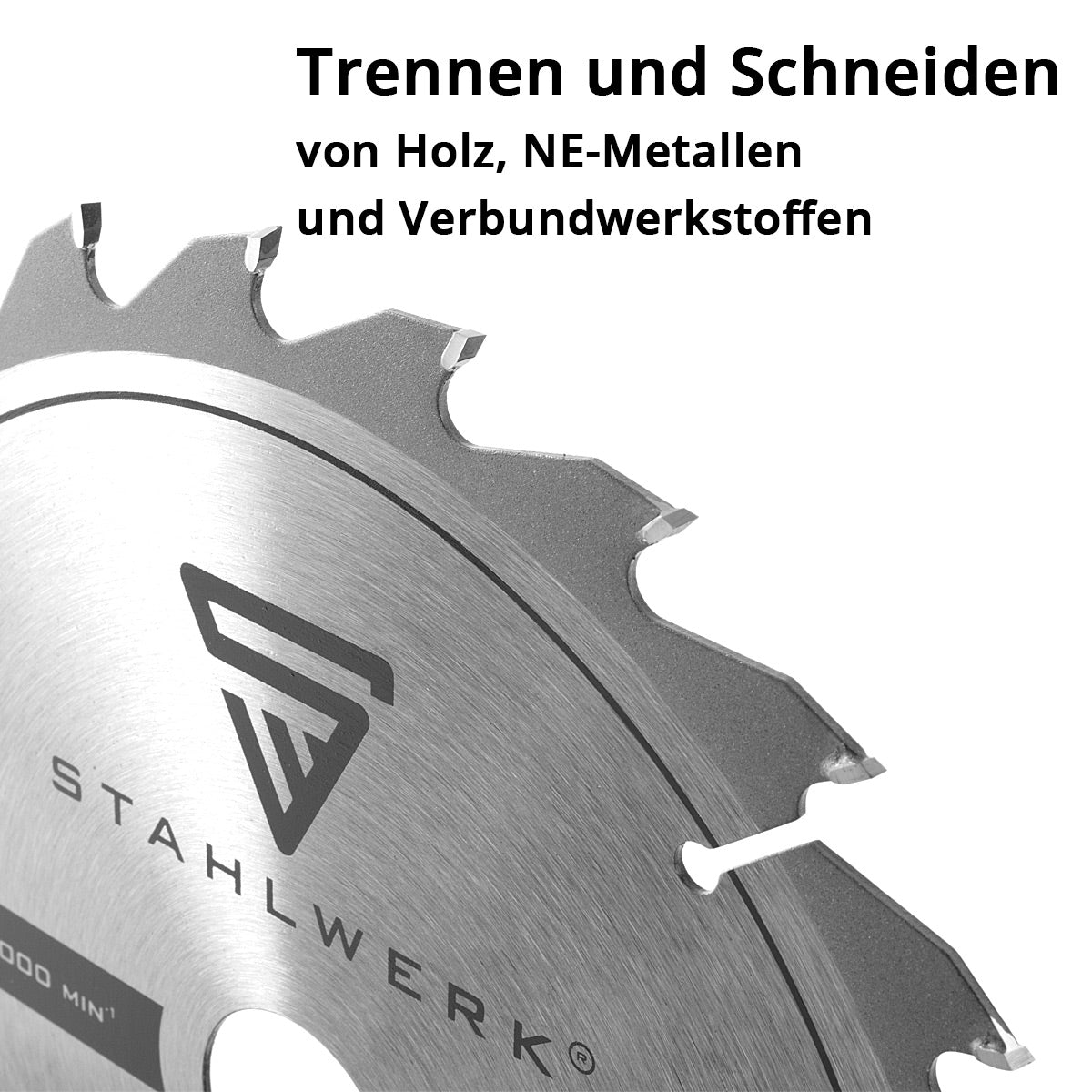 STAHLWERK universal saw blade 210 x 2.6 / 30 mm with 25.4 mm adapter ring, for KS-210 ST cutting saw and comparable devices with the appropriate holder, excellent cutting properties, wear-resistant and durable