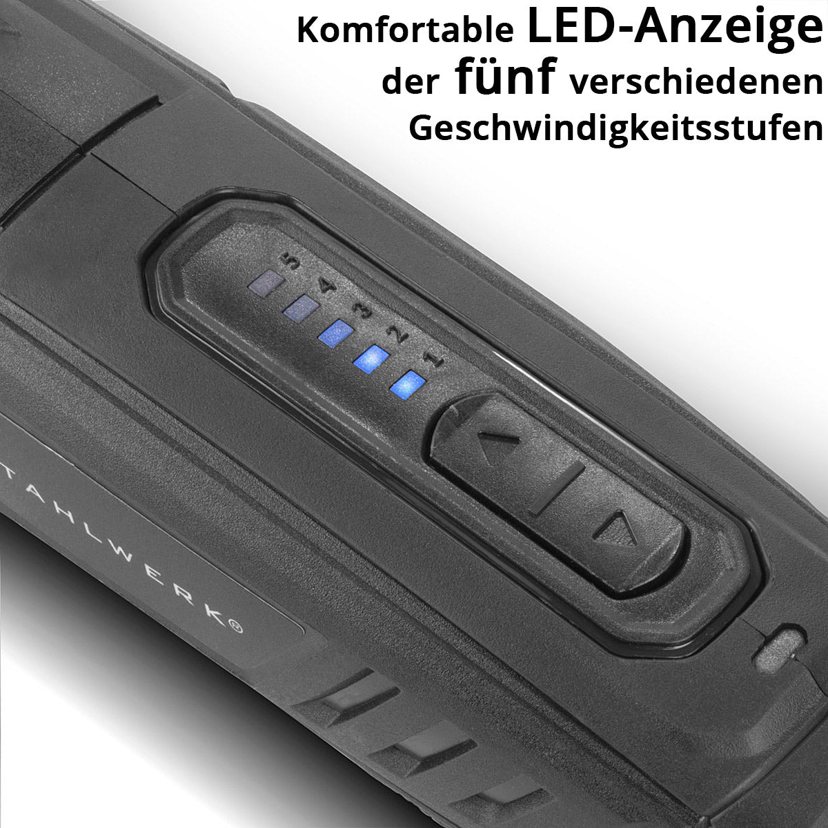 Amoladora multiusos a batería STAHLWERK AMF-80 ST 5.000-25.000 rpm 2.000 mAh herramienta multifuncional/herramienta rotativa/amoladora/miniamoladora con 53 accesorios y cable de carga USB