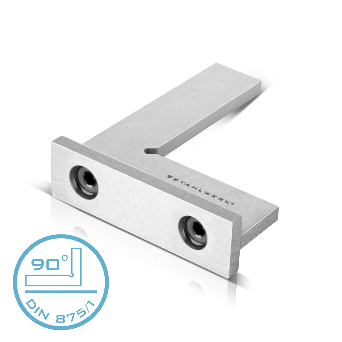 Squadra per fabbro STAHLWERK 90° 50 x 40 mm DIN 875/1 squadra per fabbro / battuta angolare / squadra di precisione in acciaio inossidabile