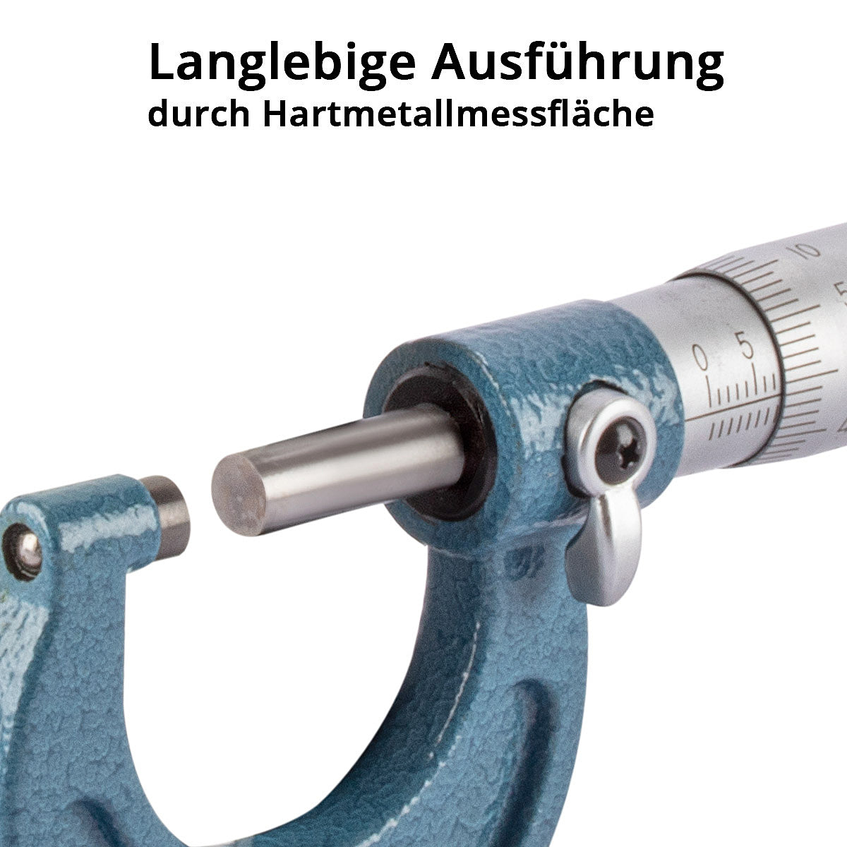 Micrometro per esterni STAHLWERK con campo di misura 0-25 mm DIN 863 micrometro / micrometro / vite micrometrica
