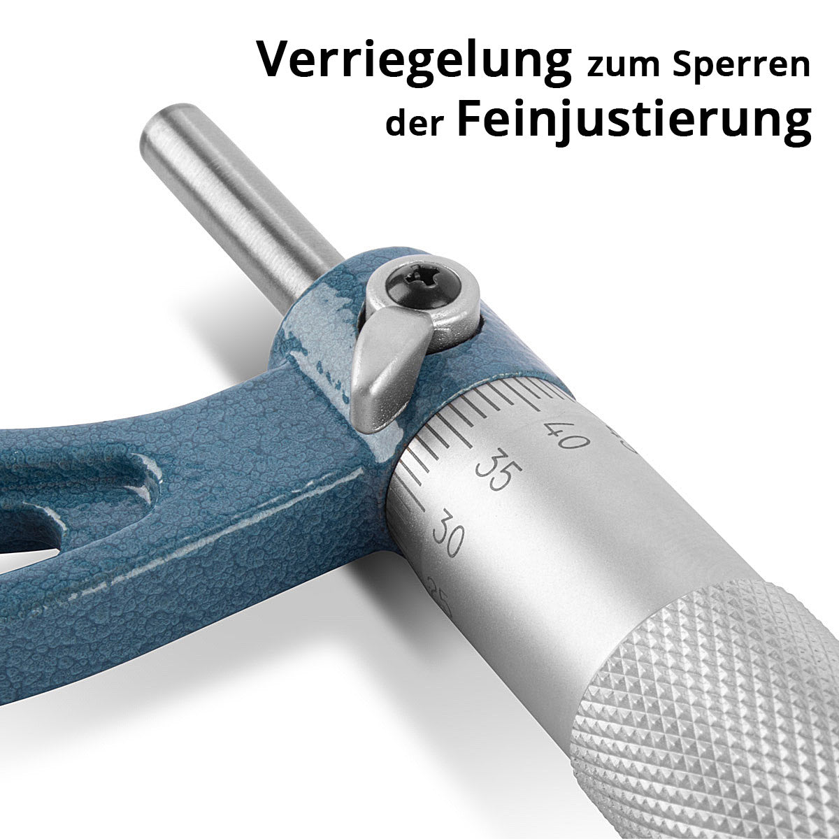 STAHLWERK Bügelmessschraube mit 25-50 mm Messbereich DIN 863 Mikrometer / Messschraube/ Mikrometerschraube