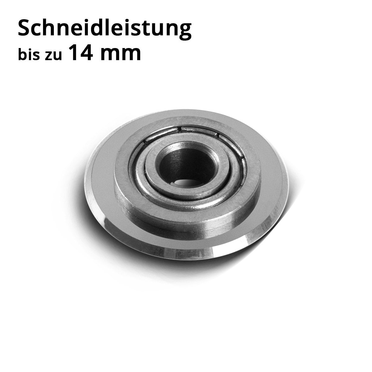 STAHLWERK Universal Fliesenschneidrad 22 x 6 x 6 mm mit 14 mm Schneidleistung für Fliesenschneider, Premium Schneidrad mit Kugellager zum präzisen Schneiden von Keramikfliesen