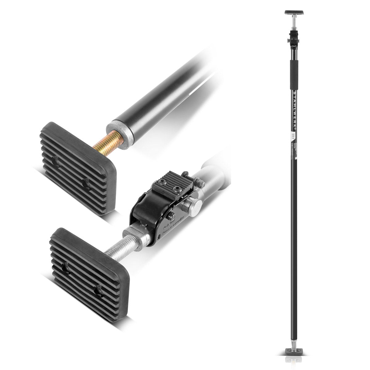 STAHLWERK assembly support / construction support MH-290 ST 160-290 cm, 40 kg load capacity, robust ceiling support / telescopic support / tension support