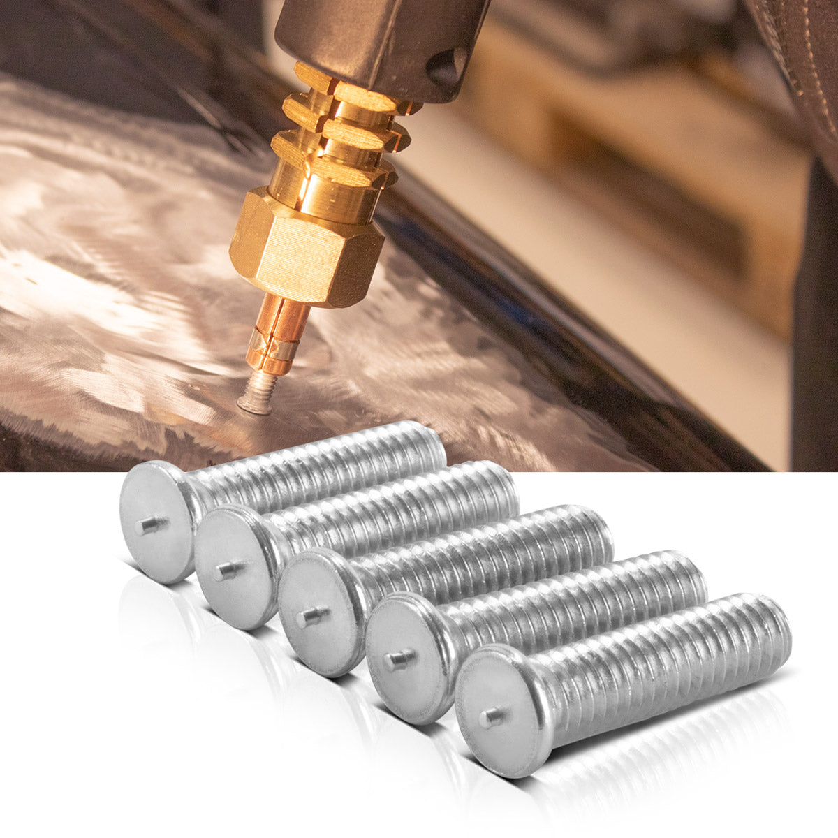PERMOS DE SOLDADA DE ALUMINUM SEATRA M4 PERRO 100 SET, ACCESORIOS DE REPARACIÓN SMART para observadores de drenaje / Dell Lifter / Dot Dispositivo de soldadura / herramienta de drenaje para la reparación profesional de los cuerpos del automóvil