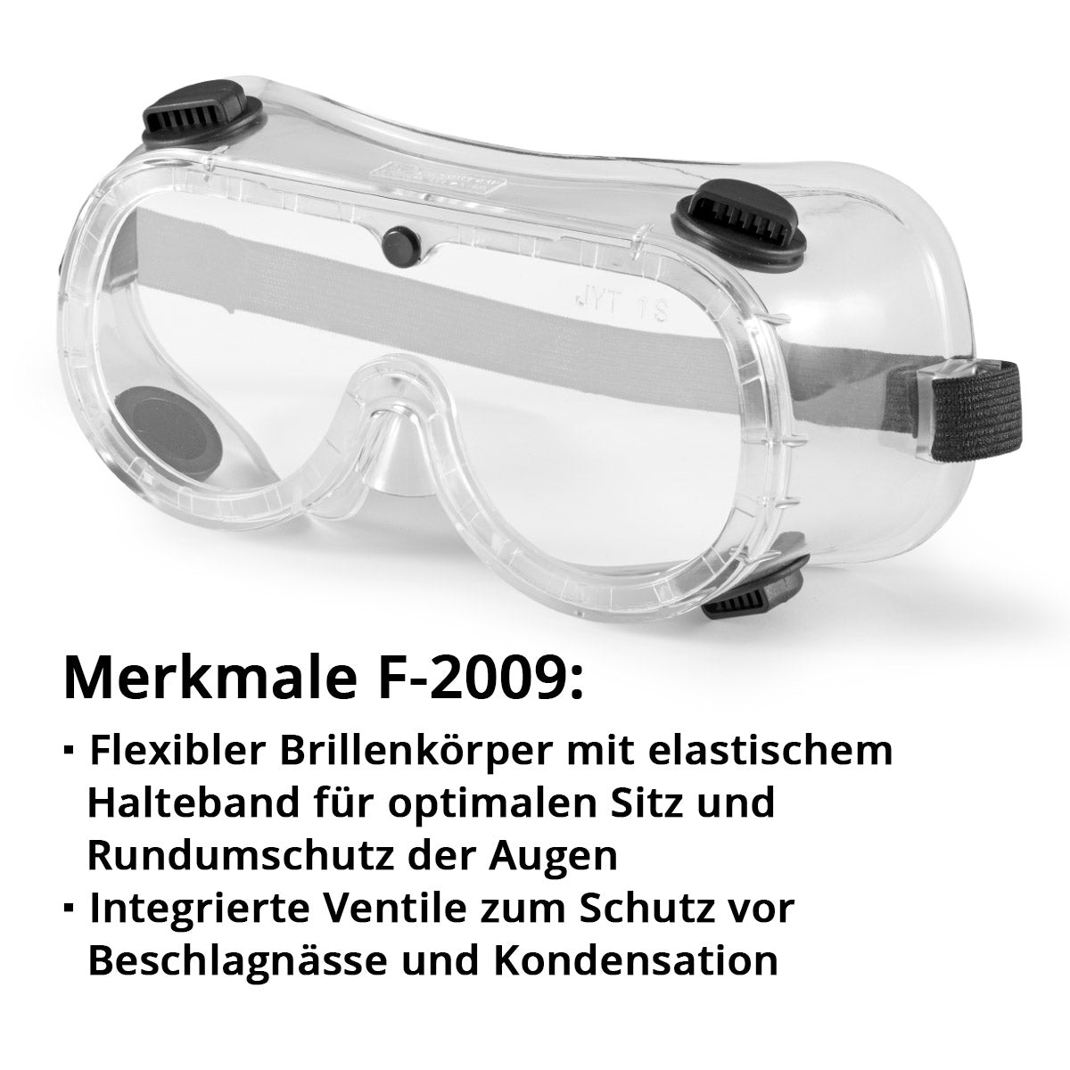 STAHLWERK Schutzbrillen Set / Korbbrille mit Halteband / Schweißerschutzbrille / Überbrille / Arbeitsschutzausrüstung