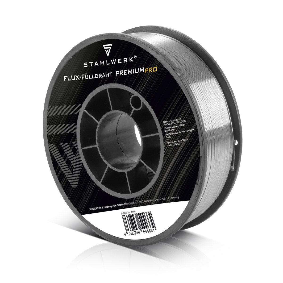 STAHLWERK MIG MAG premium welding wire - cored wire E71T-GS Ø 0.9 mm S200/D200 wire roll with 2 kg / flux cored wire