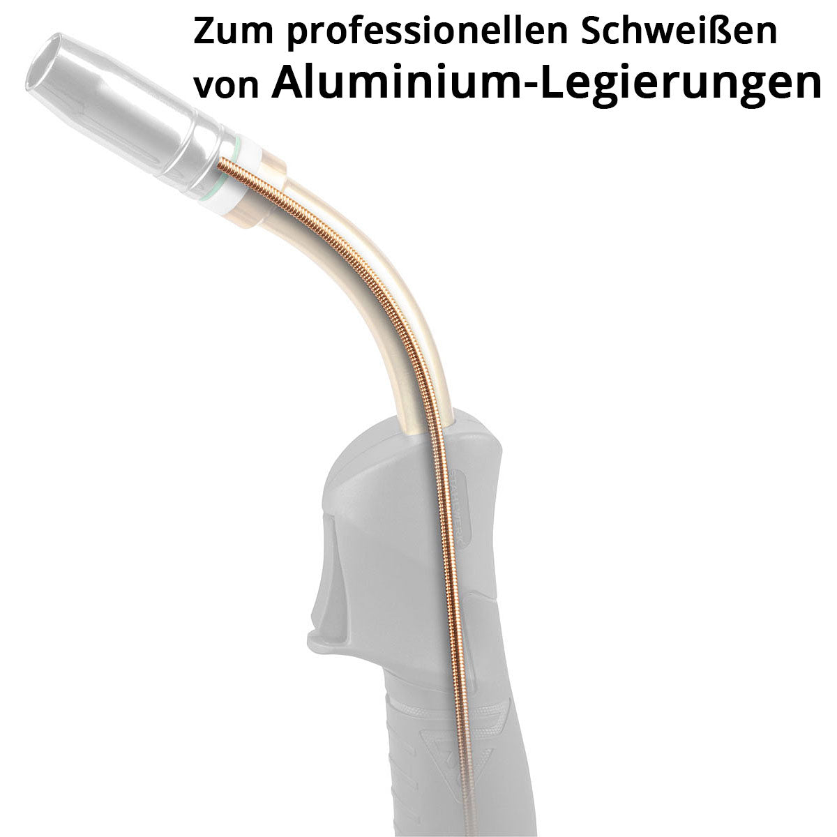 STAHLWERK Universal Carbonseele | Drahtführung 5 m für MIG MAG AK15 | MB15 | AK25 | MB25 Schweißbrenner-Schlauchpakete mit Euro-Zentralanschluss zum professionellen Schweißen von Stahl, Edelstahl und Aluminium-Legierungen