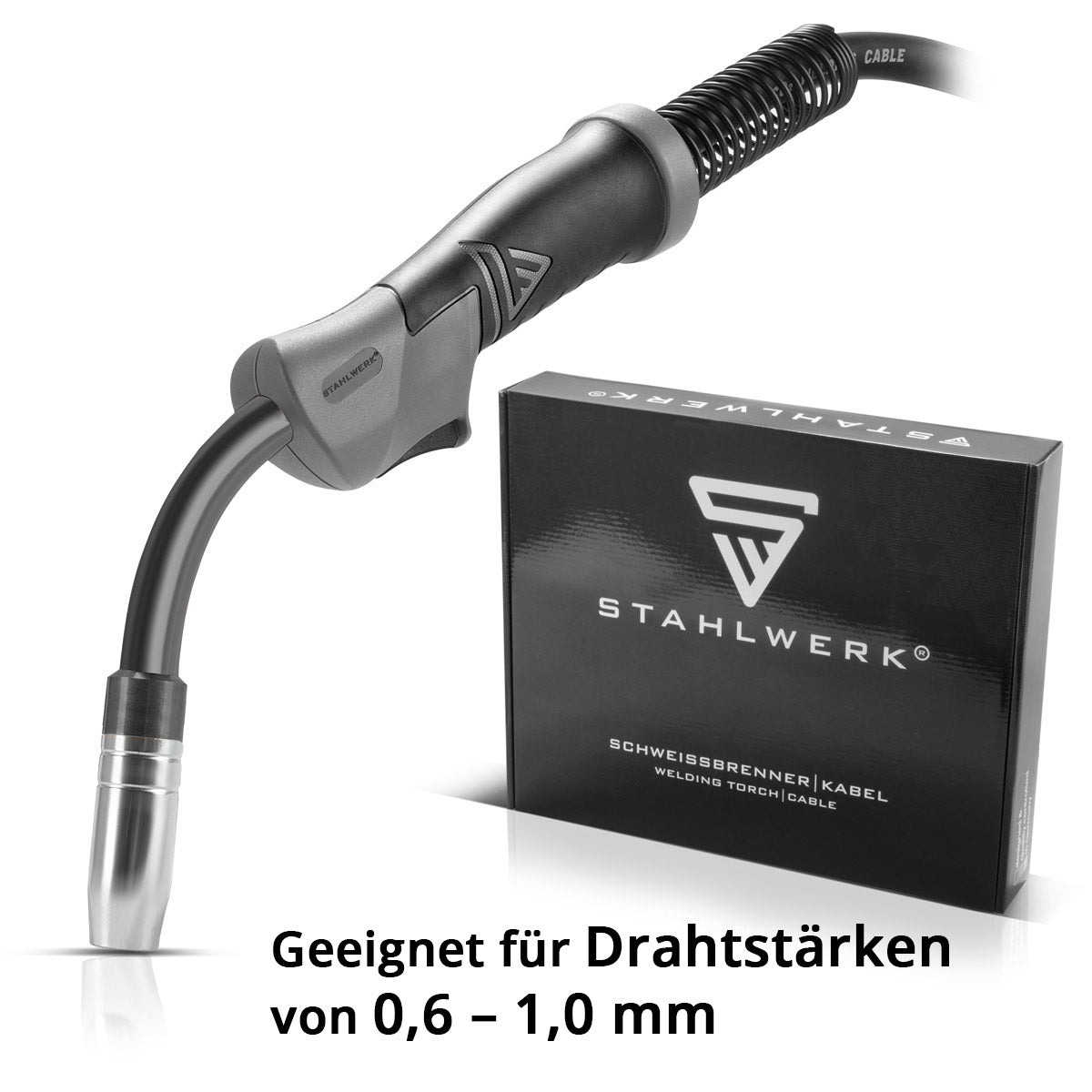 STEEL PLANT AK15 | MB15 welding torch including 3 m hose package, professional welding accessories for MIG MAG inert gas welding machines with Euro central connection