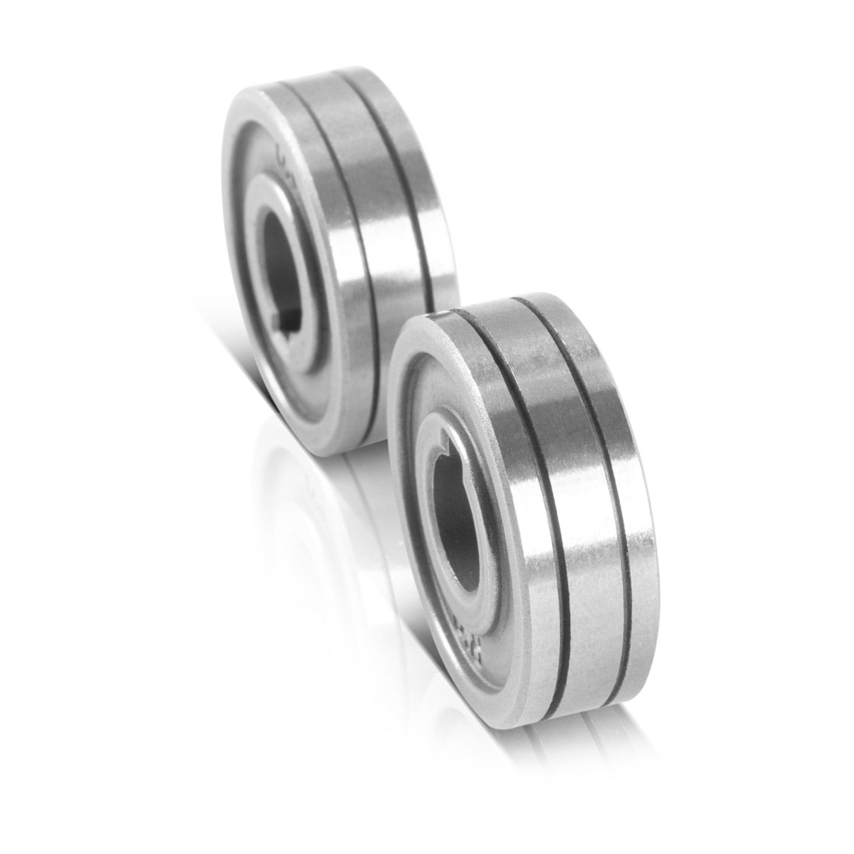 STAHLWERK set of 2 wire guide rollers / wire feed rollers with 0.6 / 0.8 mm V-profile and 1.0 / 1.2 mm U-profile for welding aluminum, cored wire and solid wire with MIG MAG welding machines
